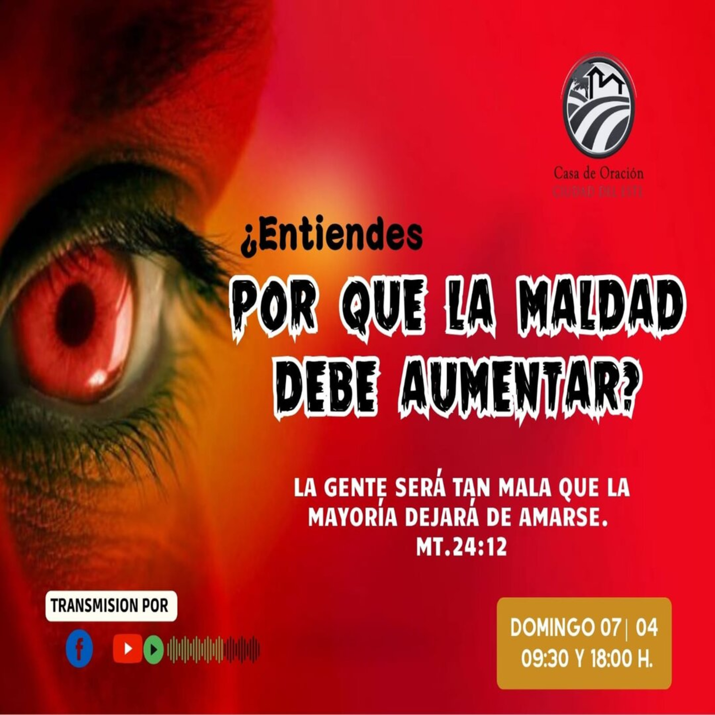  ¿ENTIENDES PORQUE LA MALDAD DEBE AUMENTAR? | PR. OSVALDO PAIVA  episode artwork