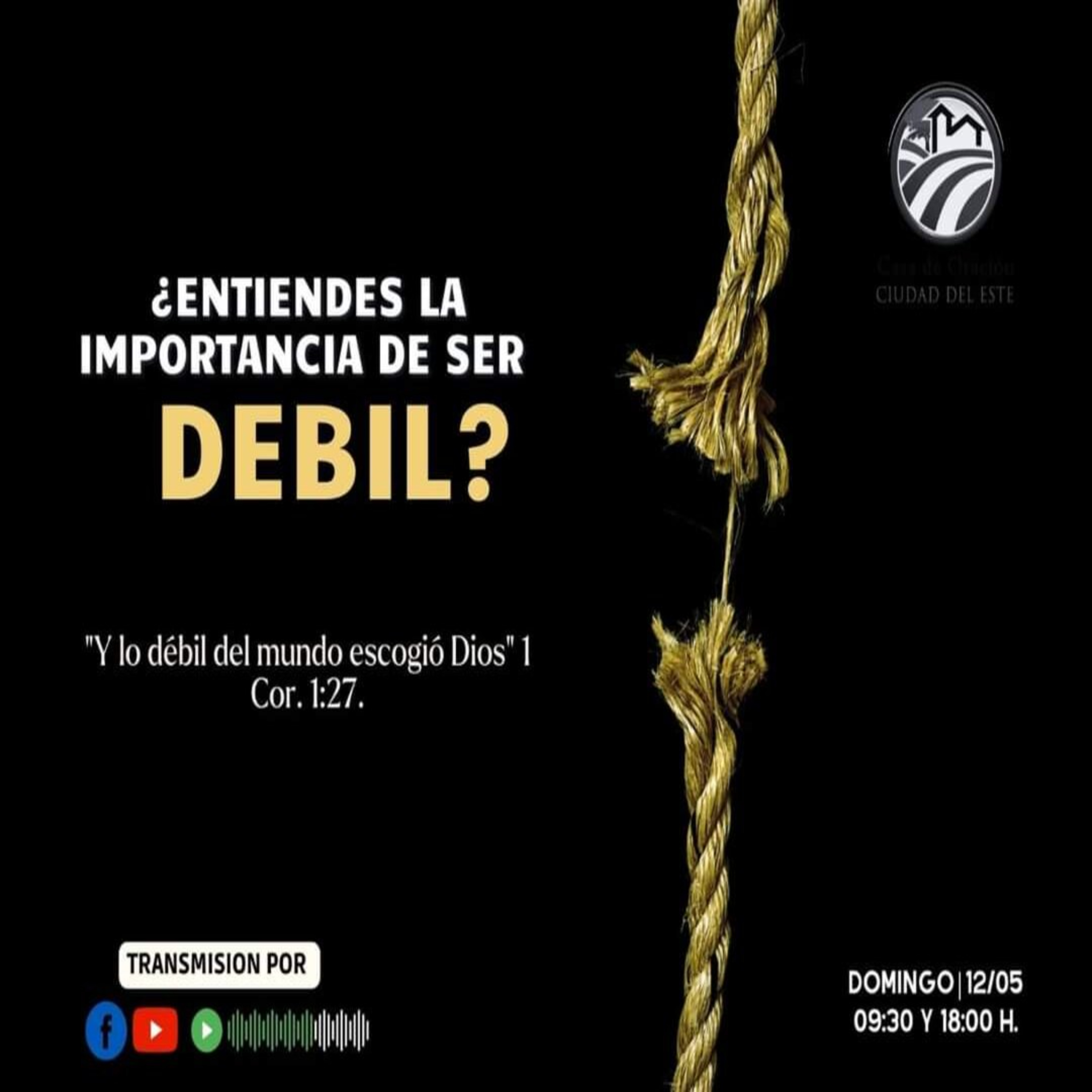  ¿ENTIENDES LA IMPORTANCIA DE SER DÉBIL? | PR. OSVALDO PAIVA episode artwork