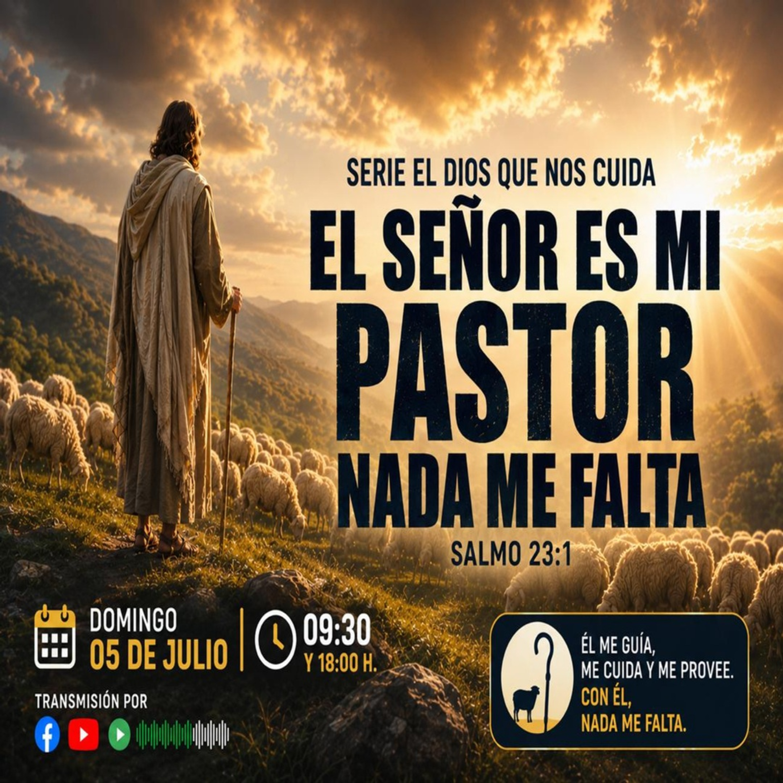 EL SEÑOR ES MI PASTOR NADA ME FALTA | PR. OSVALDO PAIVA episode artwork