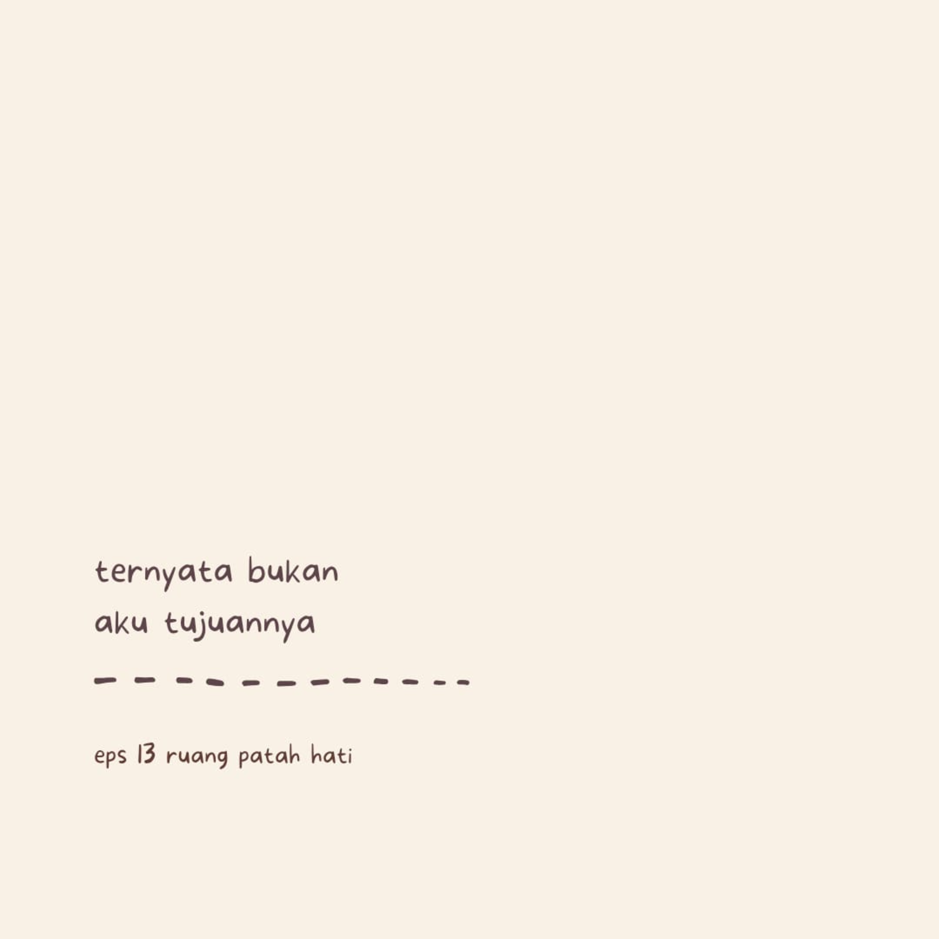 eps 13 ruang patah hati: ternyata bukan aku tujuannya