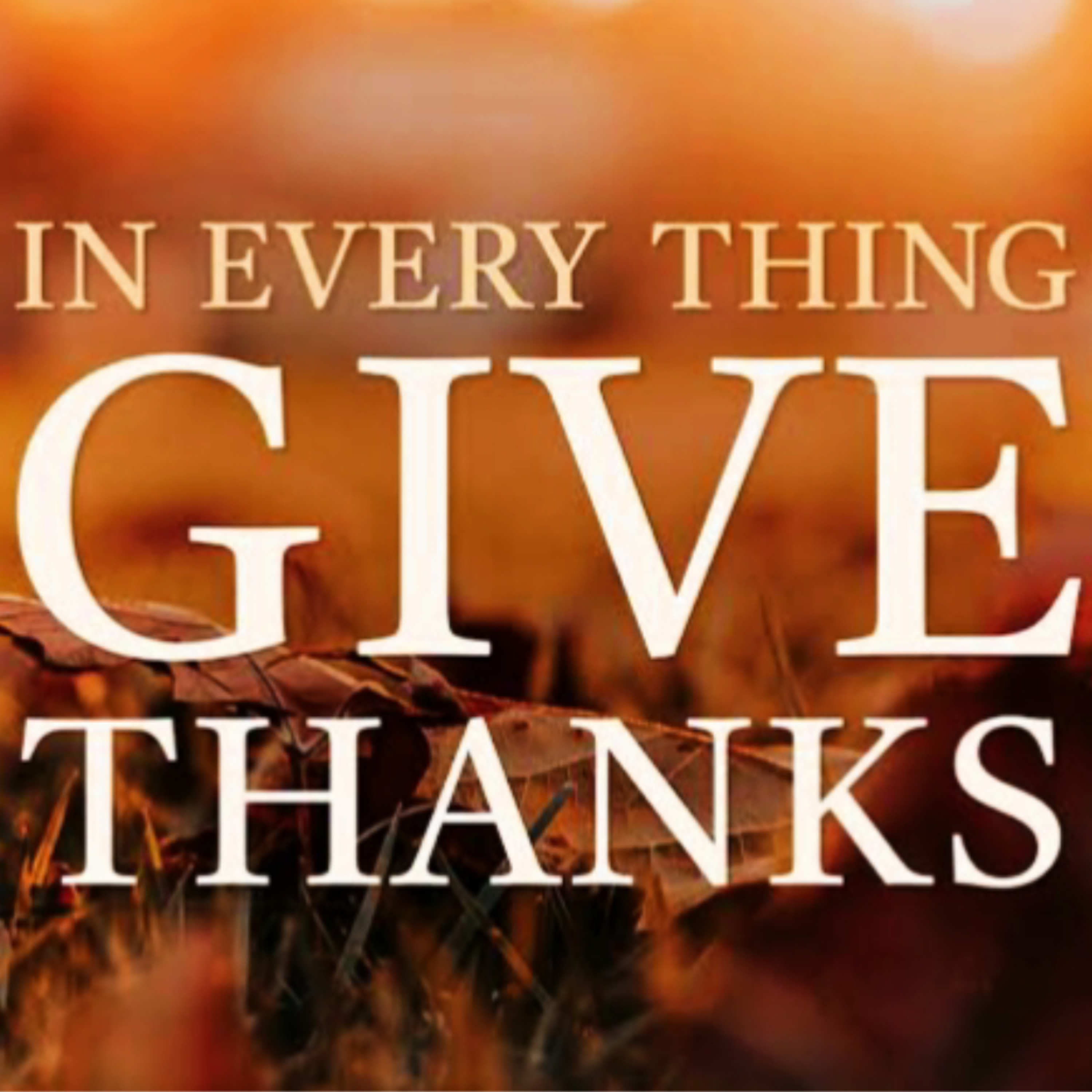 In Everything Give Thanks!