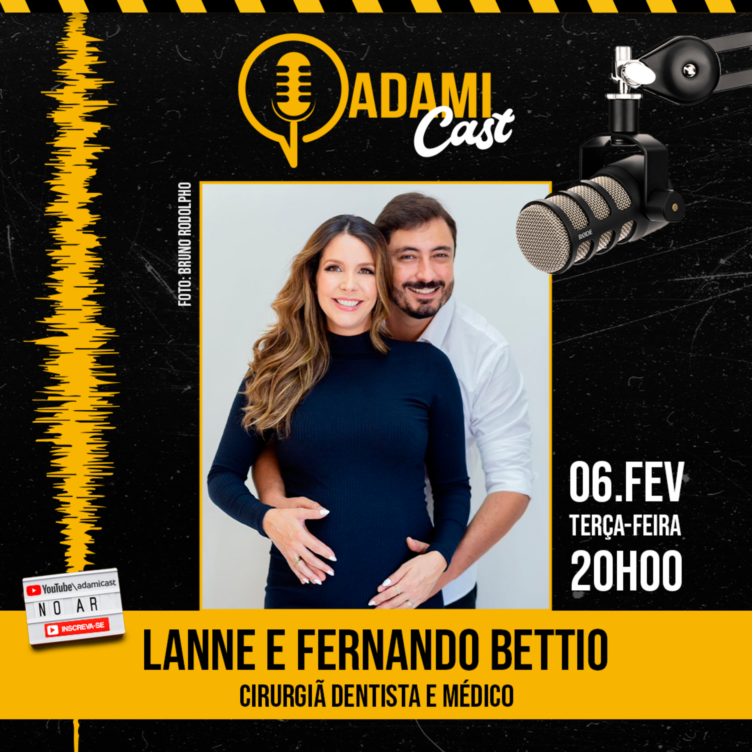 #284 - Dra. Lanne e Dr. Fernando Bettio - Cirurgiã Dentista e Cardiologista - AdamiCast episode artwork