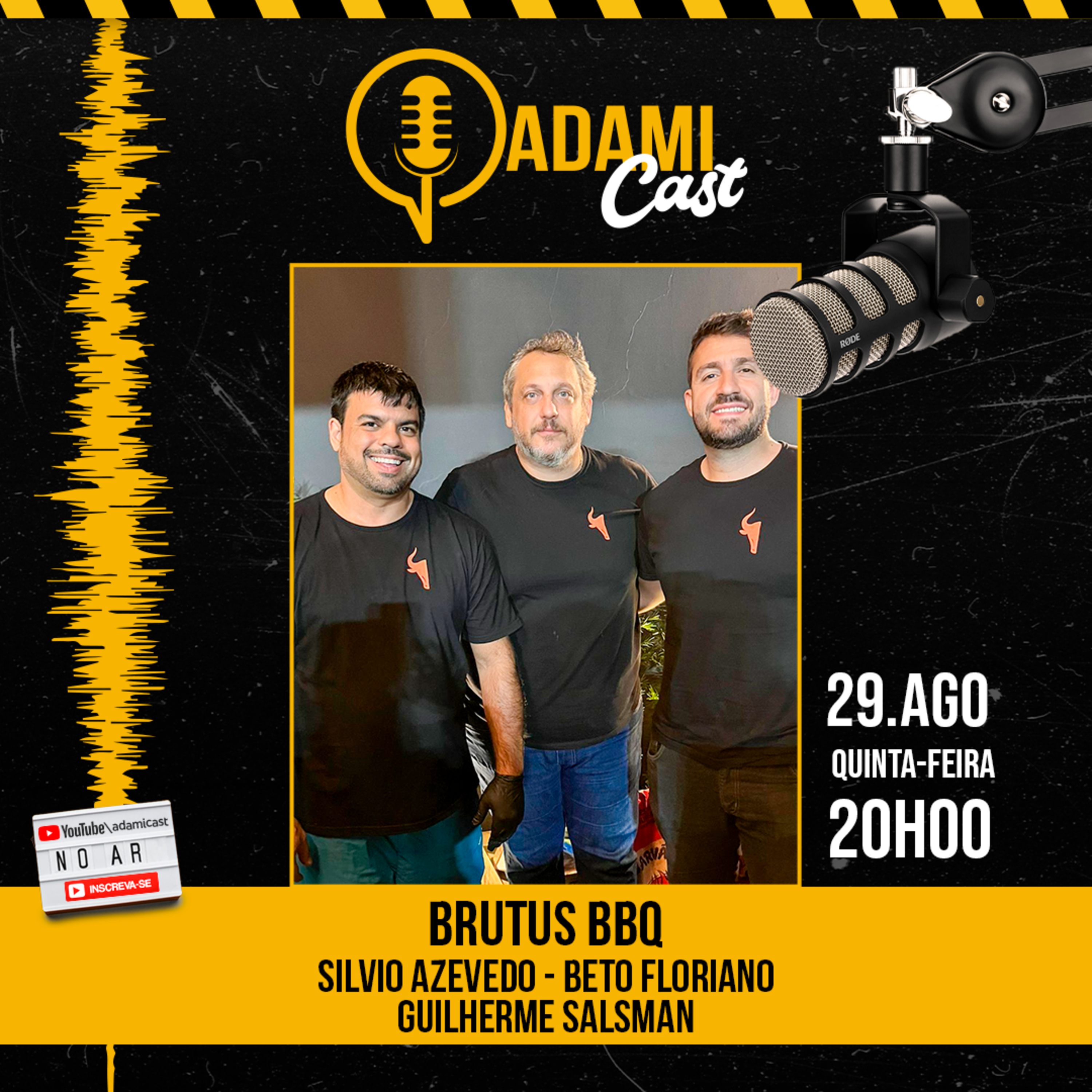 #335 - Brutus BBQ - Silvio Azevedo, Beto Floriano e Guilherme Salsman - AdamiCast episode artwork
