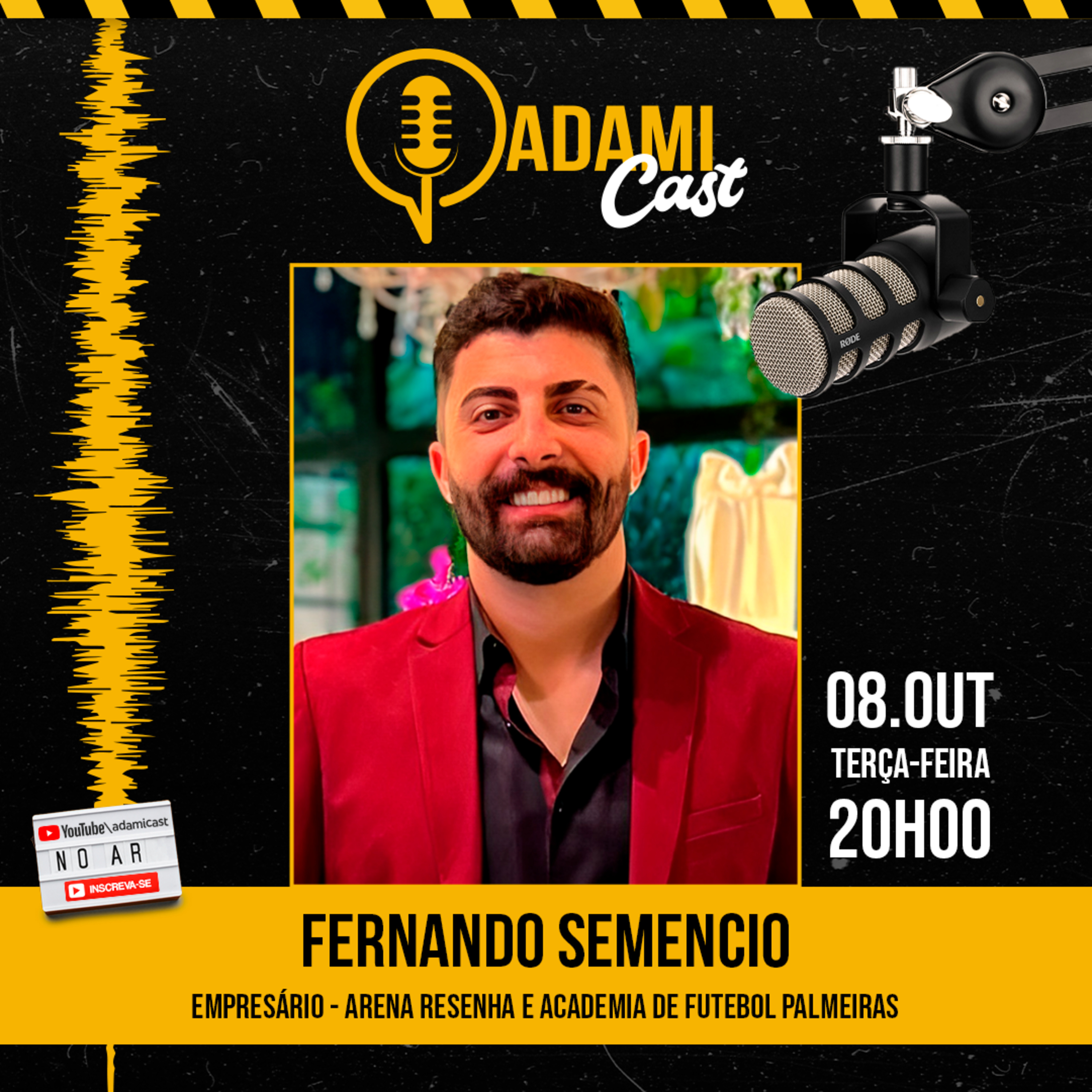 #347 - Fernando Semencio - Arena Resenha e Academia de Futebol Palmeiras - AdamiCast episode artwork