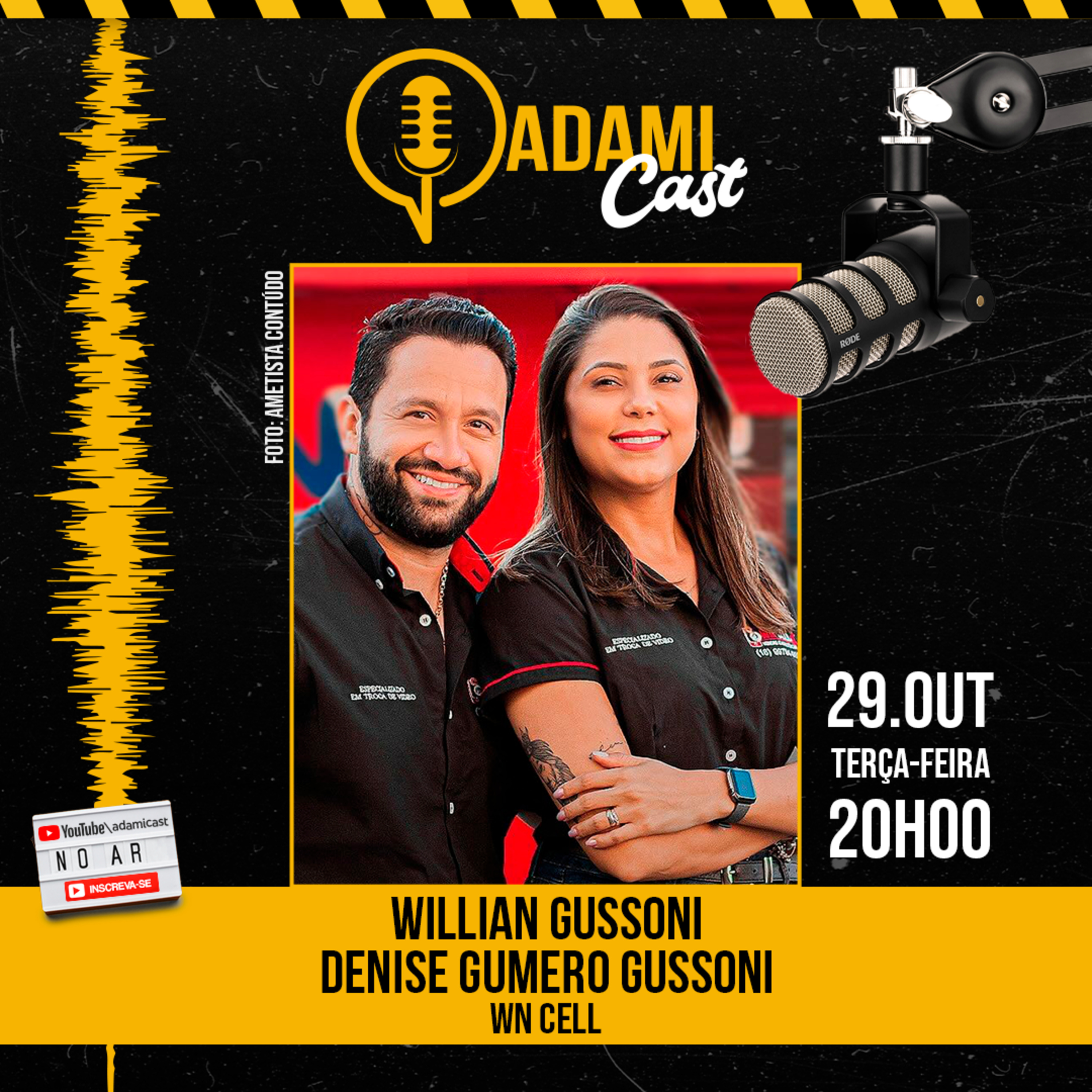 #352 - Willian Gussoni e a Denise Gumero Gussoni - WN Cell - AdamiCast episode artwork