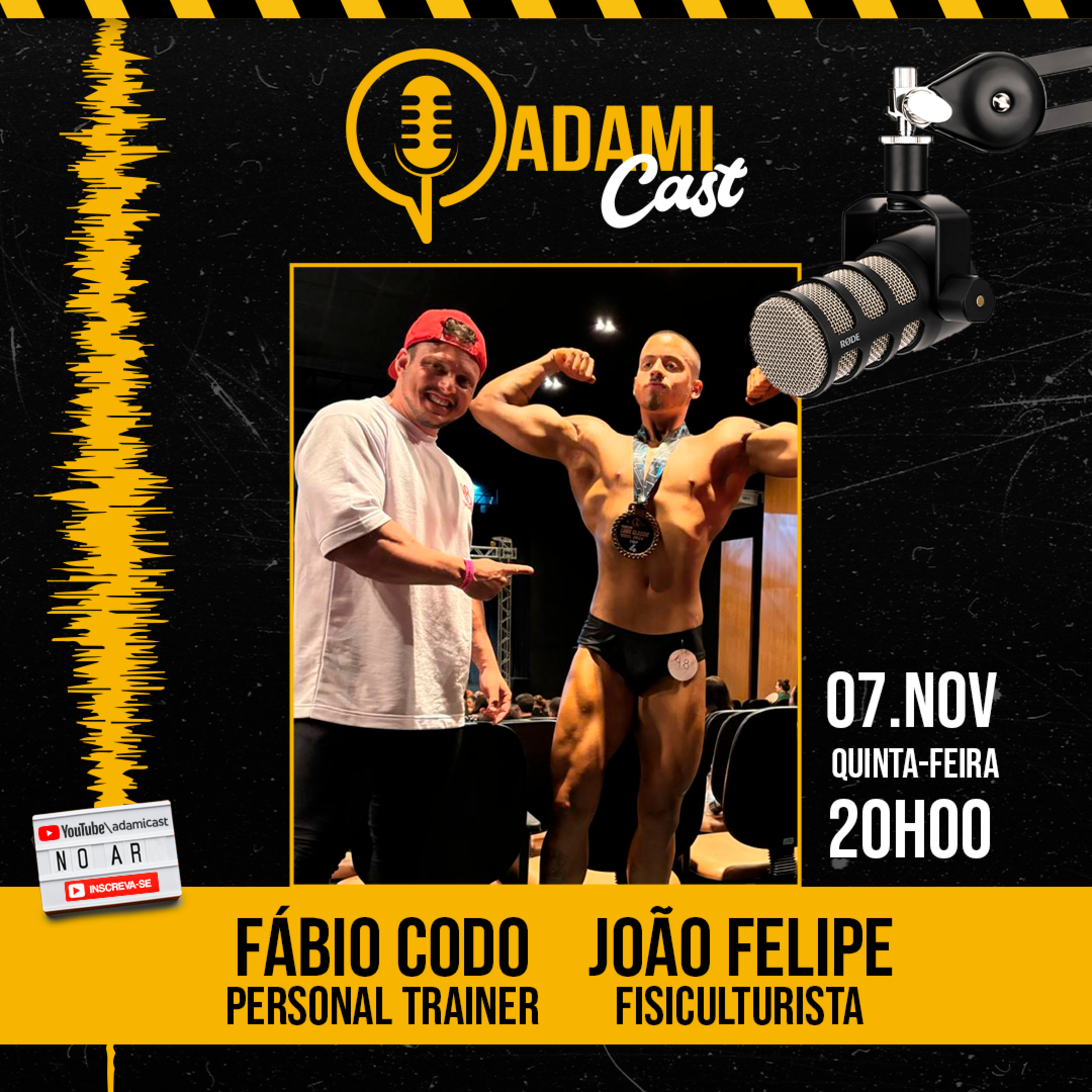 #354 - Fábio Codo (Personal Trainer) e João Felipe (Fisiculturista) - AdamiCast episode artwork