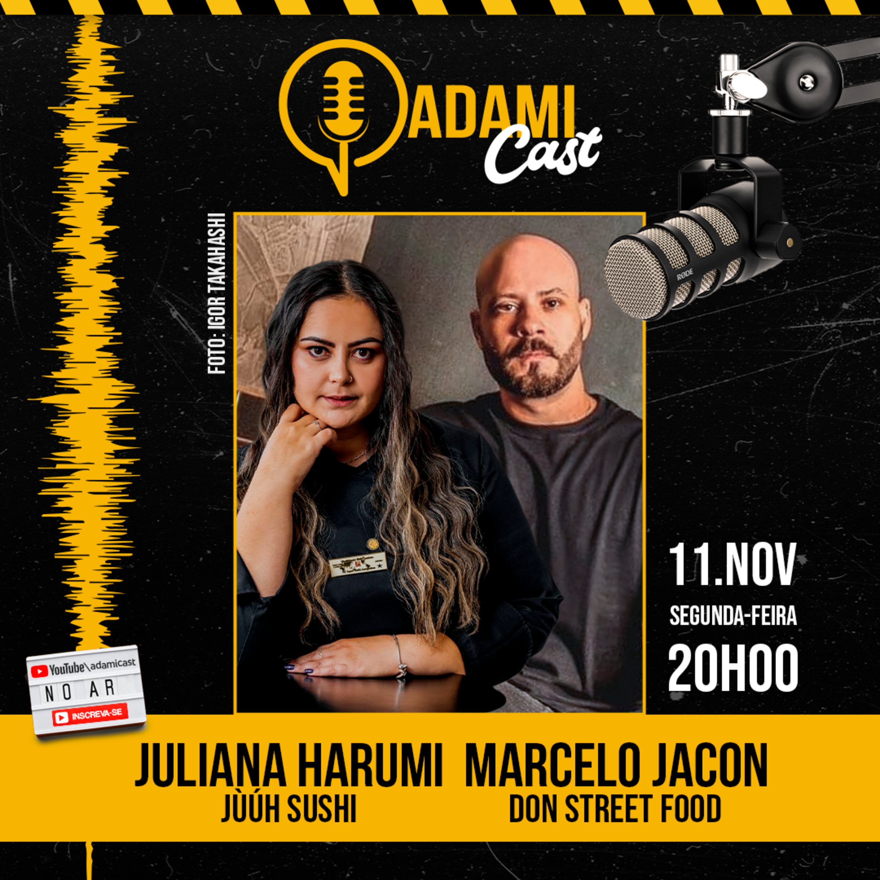 #355 - Juliana Harumi Raffa (Jùúh Sushi) e Marcelo Jacon (Don Street Food) - AdamiCast episode artwork