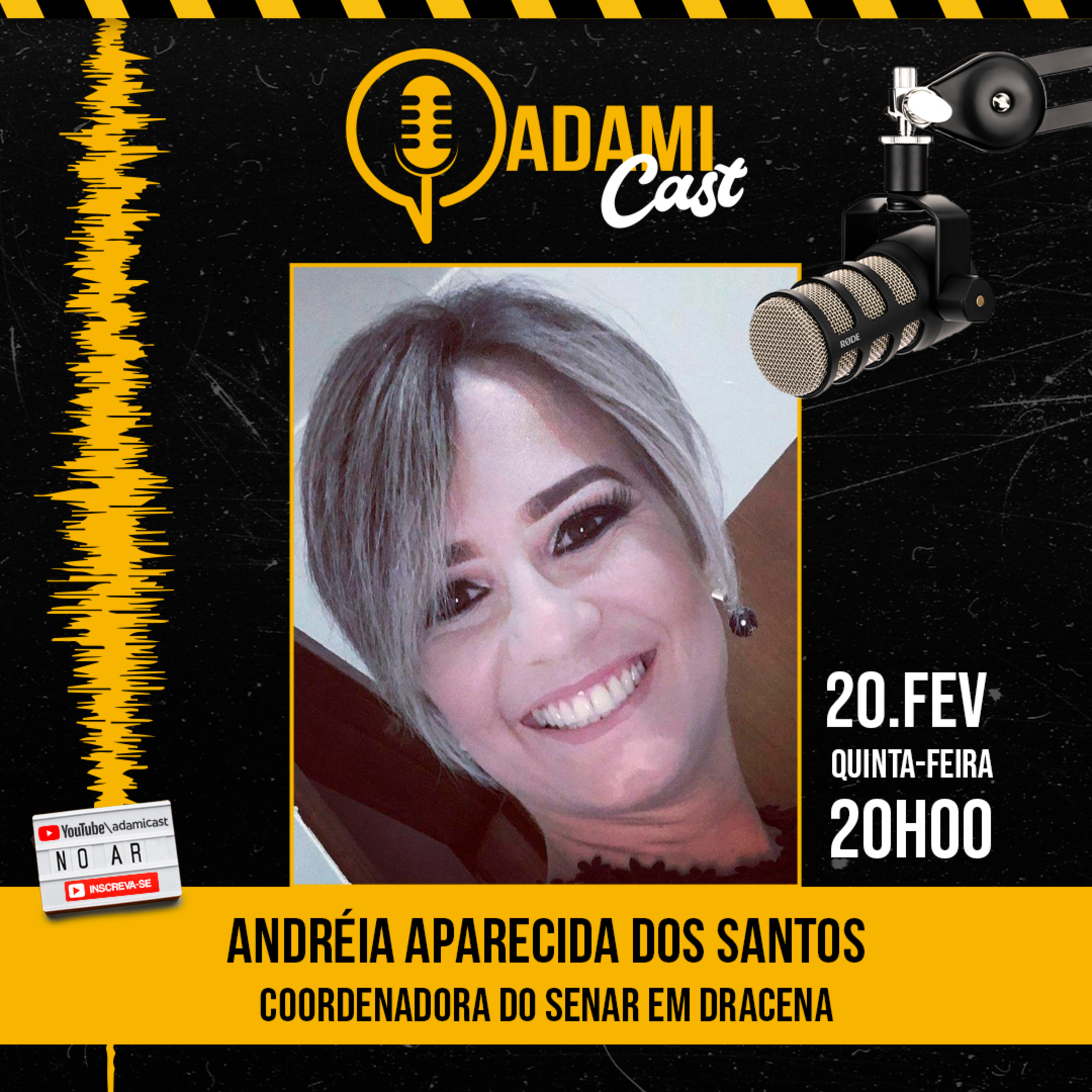 #377 - Andréia Aparecida dos Santos - Coordenadora do SENAR de Dracena - AdamiCast episode artwork
