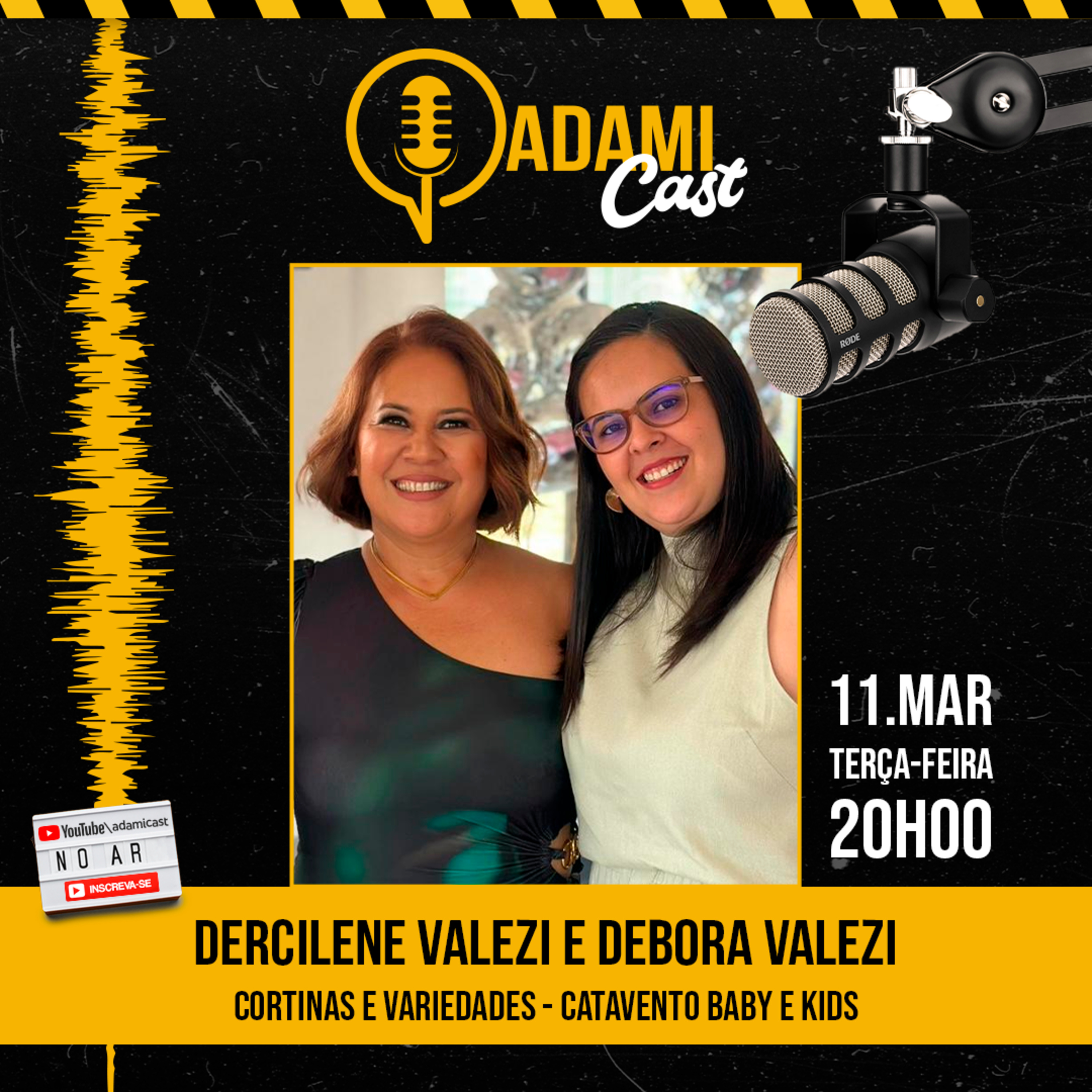 #380 - Dercilene Valezi e Debora Valezi - Cortinas e Variedades e Catavento Baby e Kids - AdamiCast episode artwork