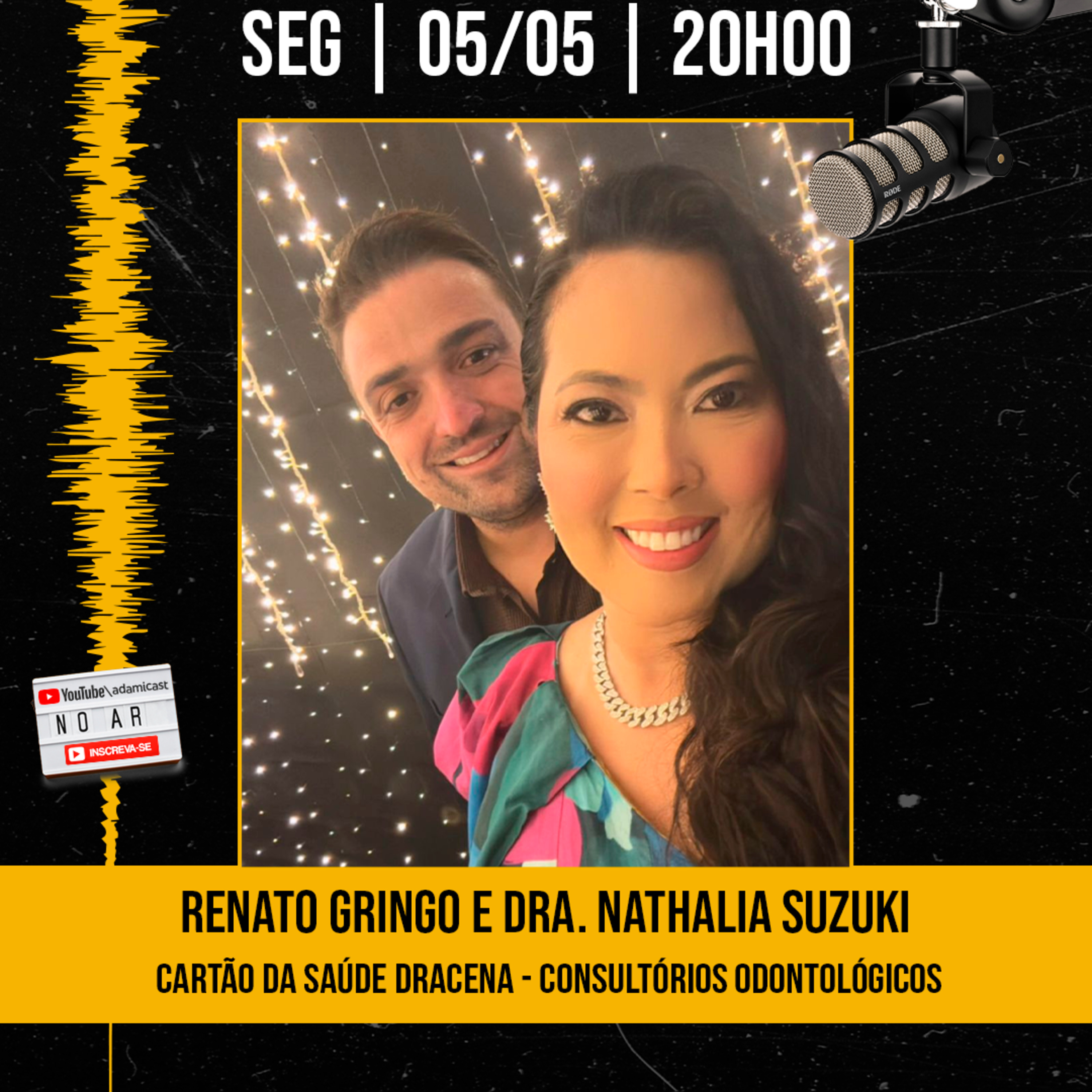 #394 - Renato Gringo e Dra. Nathalia Suzuki - Cartão da Saúde Dracena - AdamiCast episode artwork