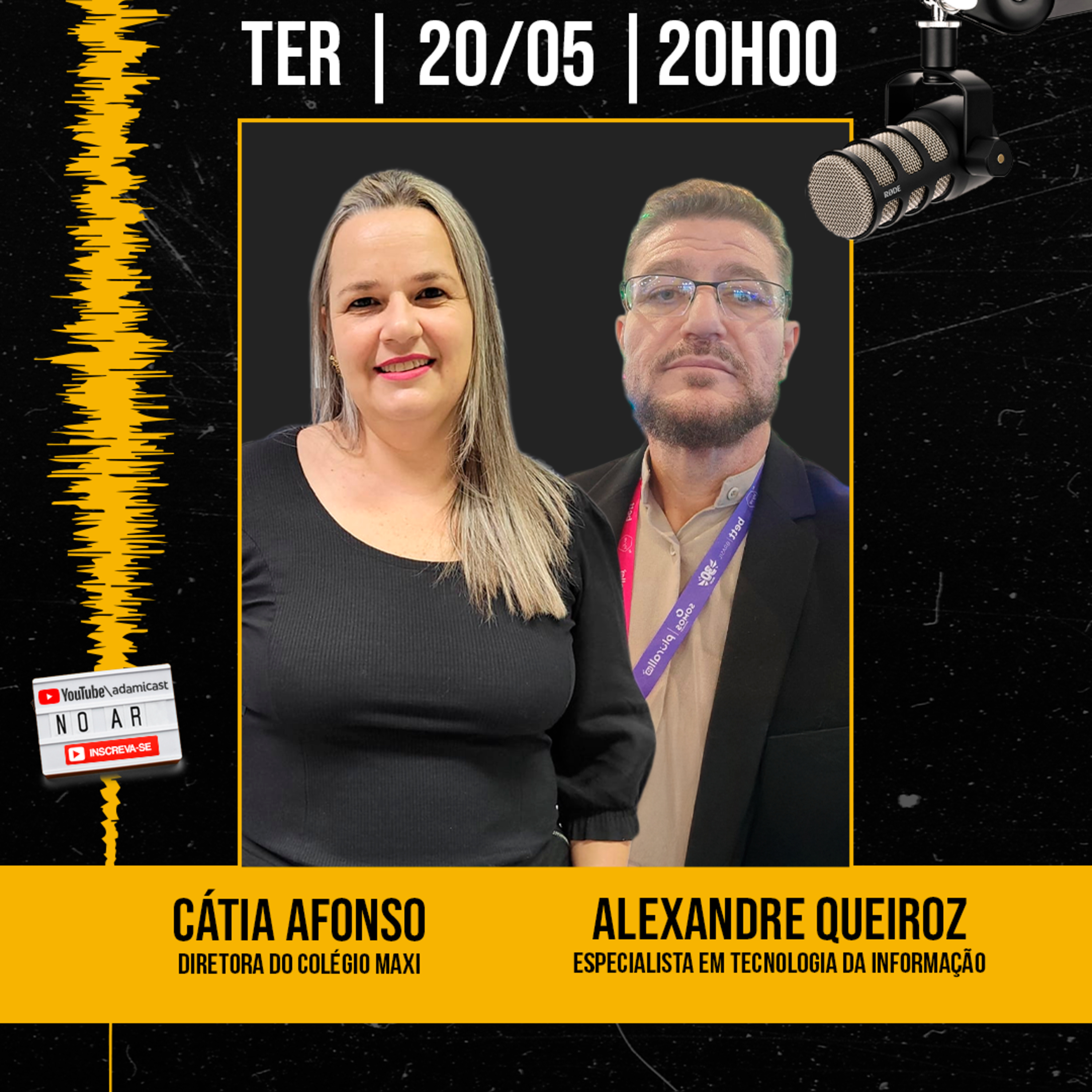 #397 - Cátia Afonso e Alexandre Queiroz - Colégio Maxi Dracena - AdamiCast episode artwork