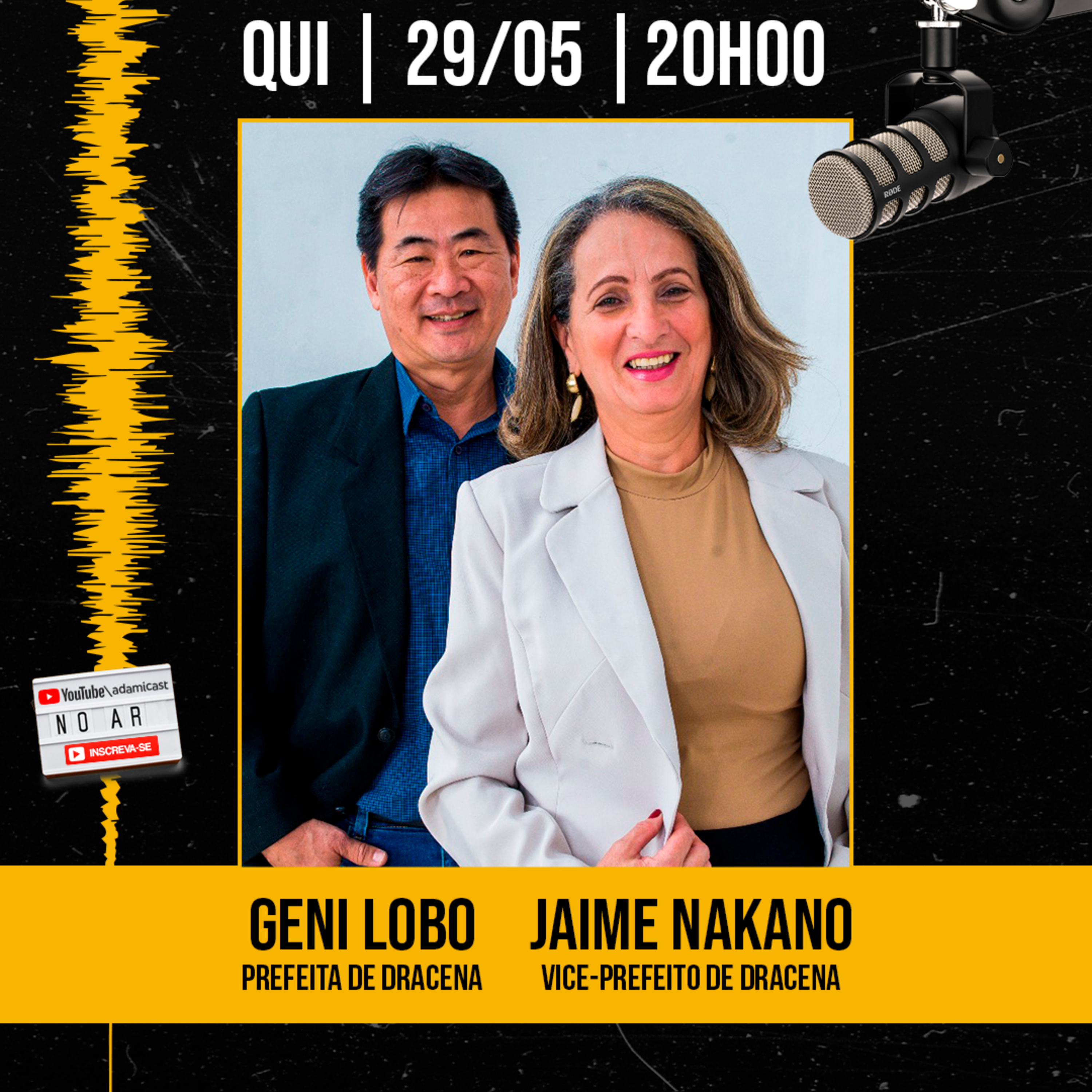 #400 - Geni Lobo Jaime Nakano - Prefeita e Vice-Prefeito de Dracena - AdamiCast episode artwork