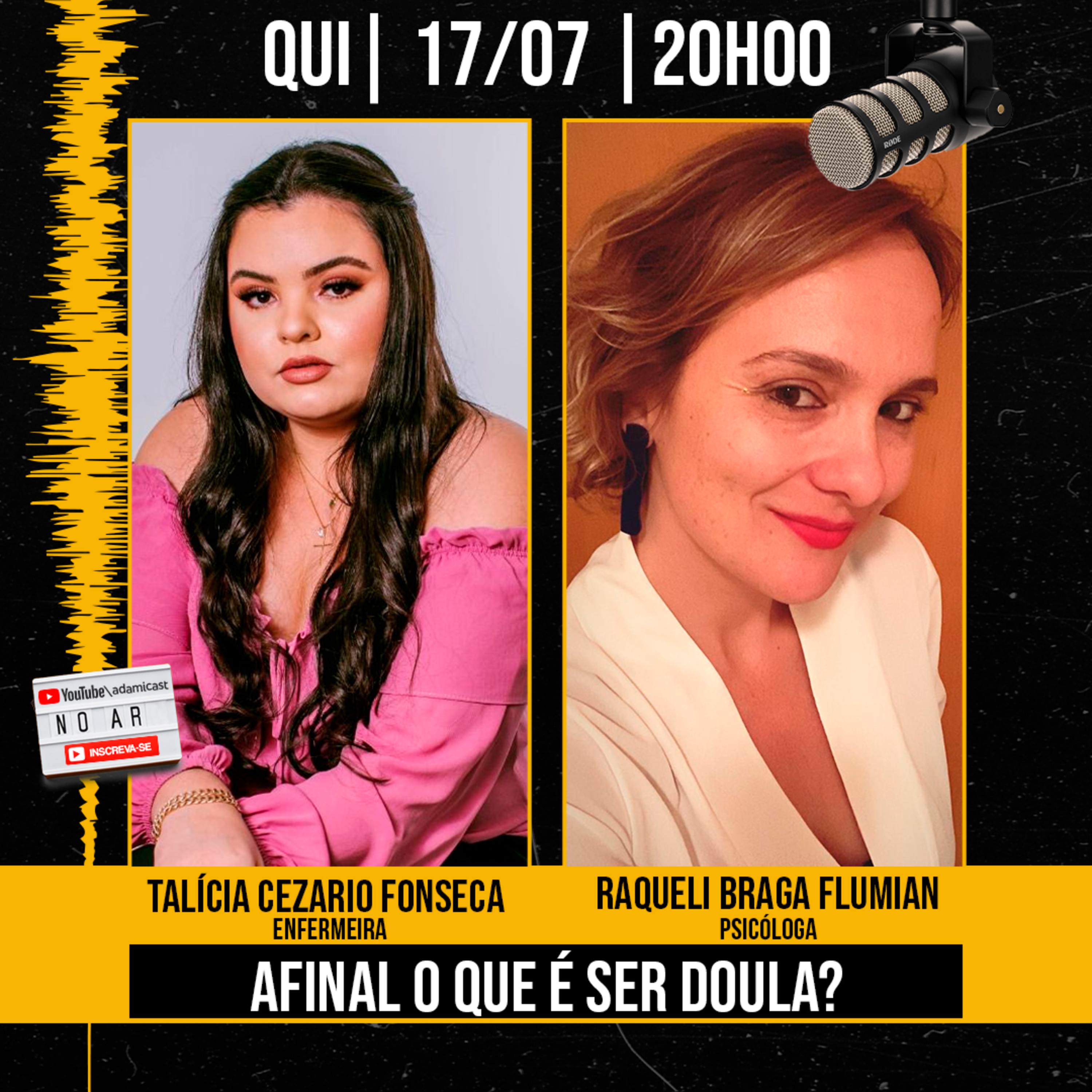 #408 - Talícia Cezario Fonseca e Raqueli Braga Flumian - O que é Doula? - AdamiCast episode artwork