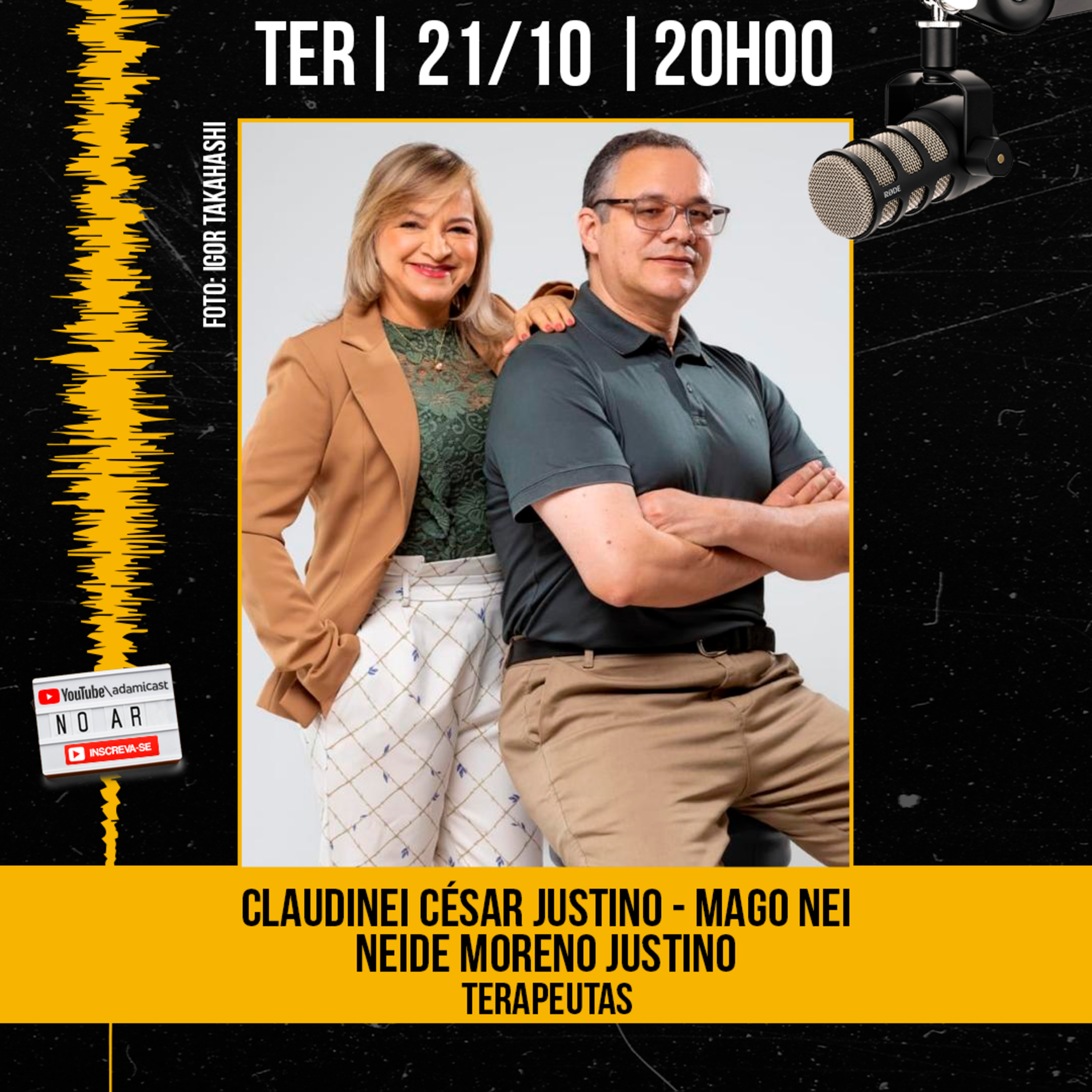 #425 - Claudinei Justino (Mago Neï) e Neide Justino - Fontes do Ser - AdamiCast episode artwork