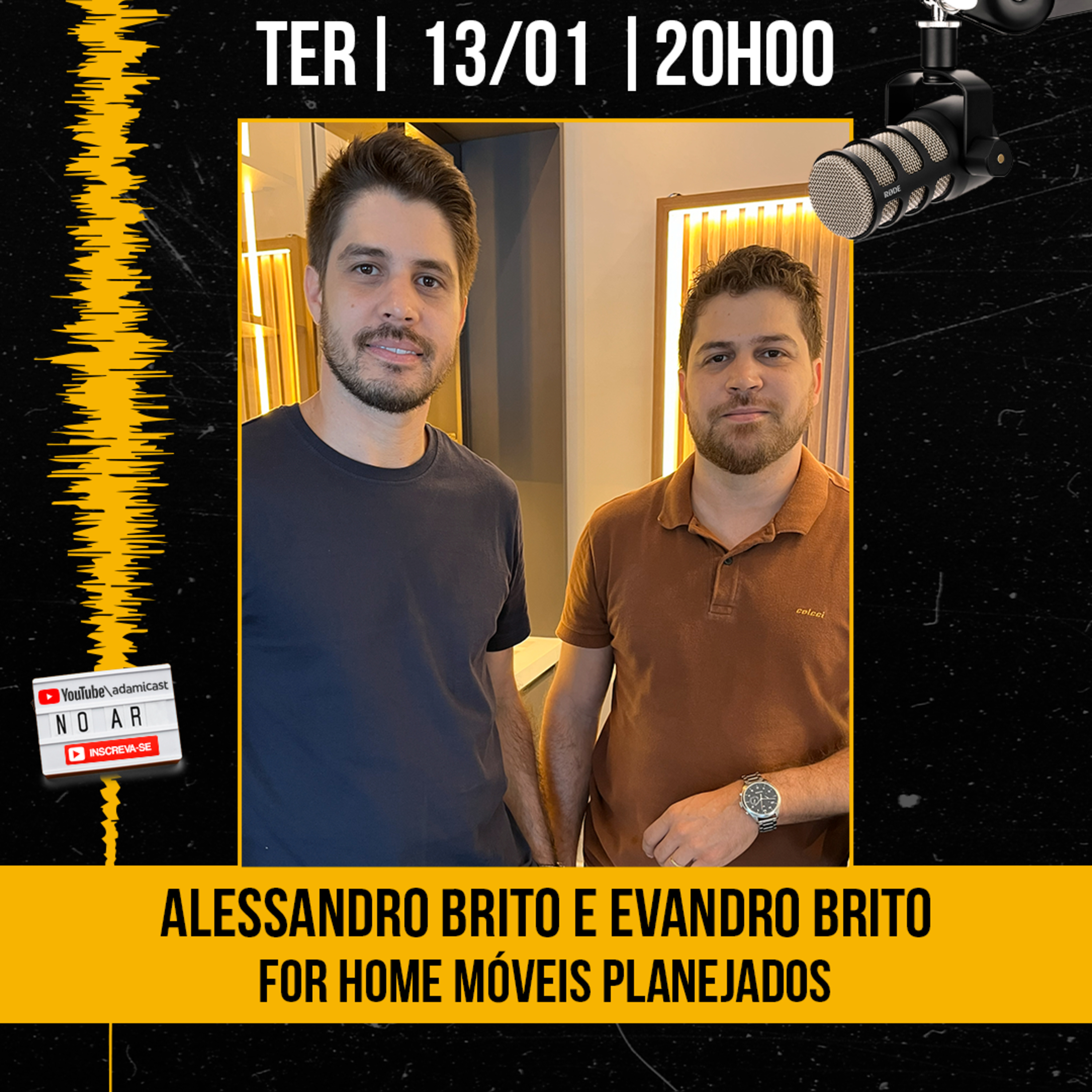 #439 - Alessandro Brito e Evandro Brito - For Home Móveis Planejados - AdamiCast episode artwork