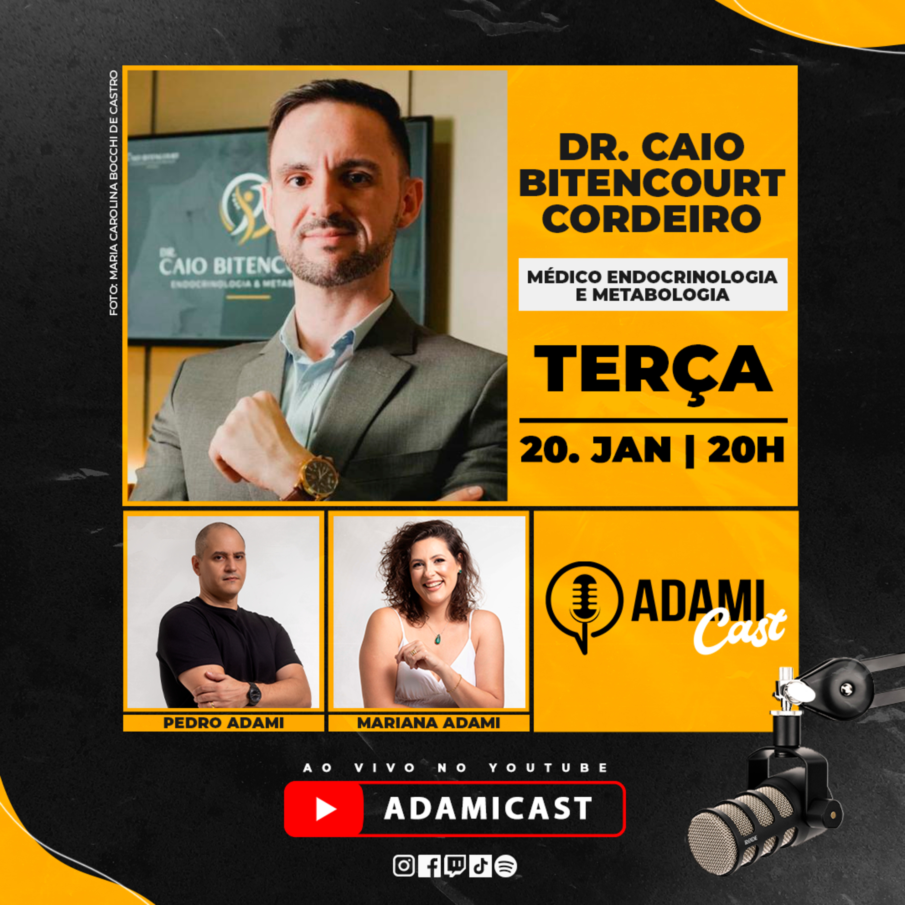 #440 - Dr. Caio Bitencourt Cordeiro - Médico Endocrinologia e Metabologia - AdamiCast episode artwork