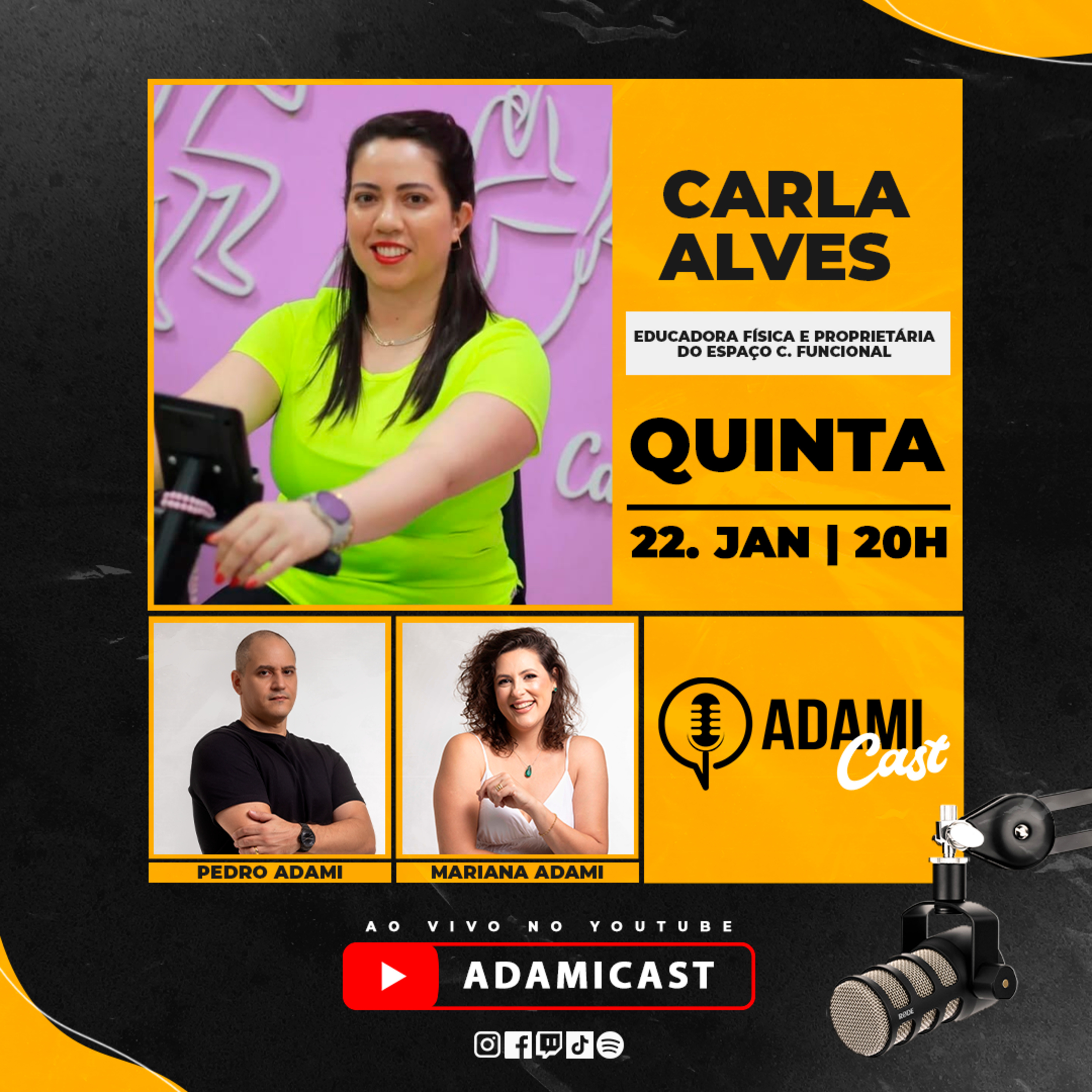 #441 - Carla Alves - Espaço C. Funcional e Musculação Dracena - AdamiCast episode artwork
