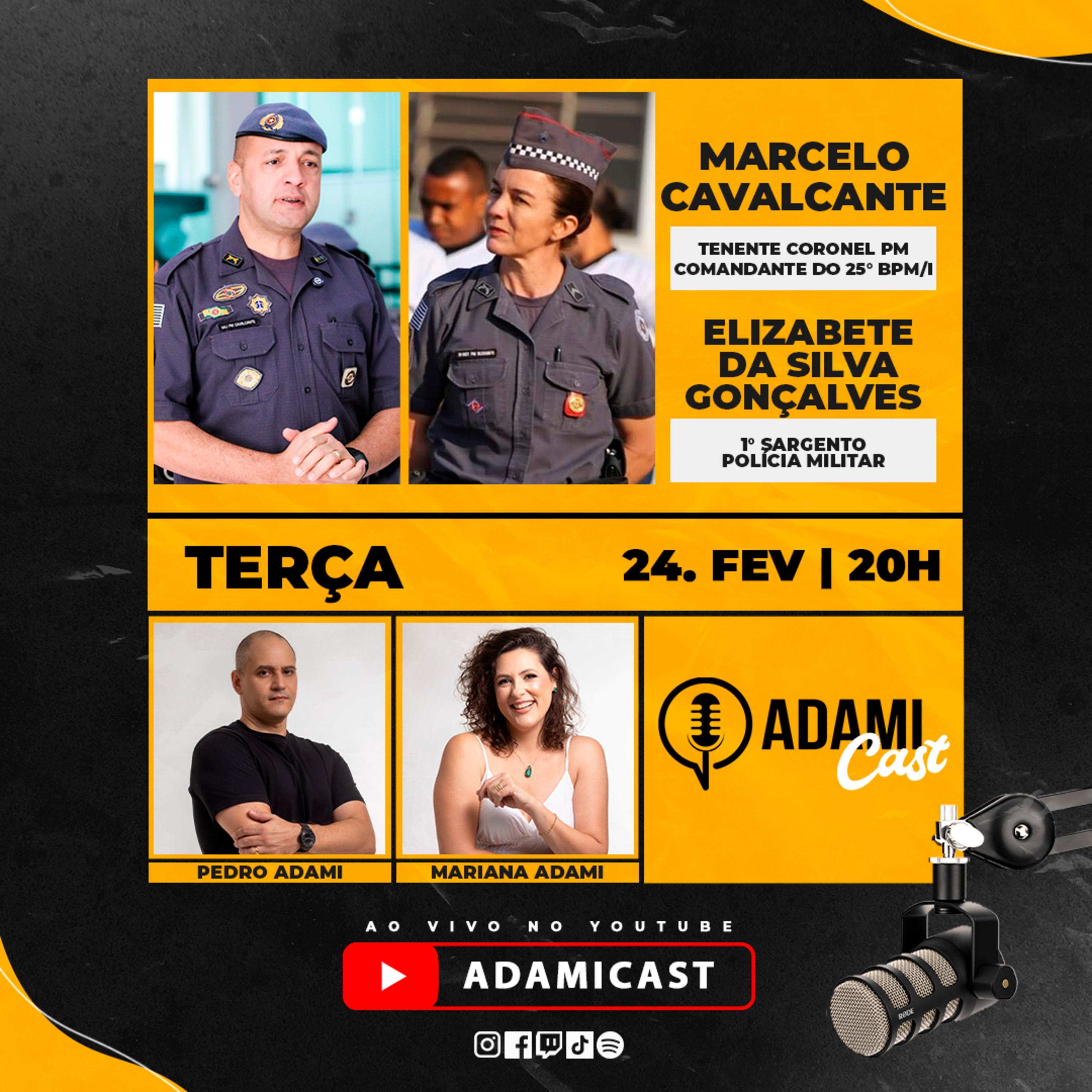 #448 - Marcelo Cavalcante e Elizabete da Silva Gonçalves - 25° BPM/I - AdamiCast episode artwork