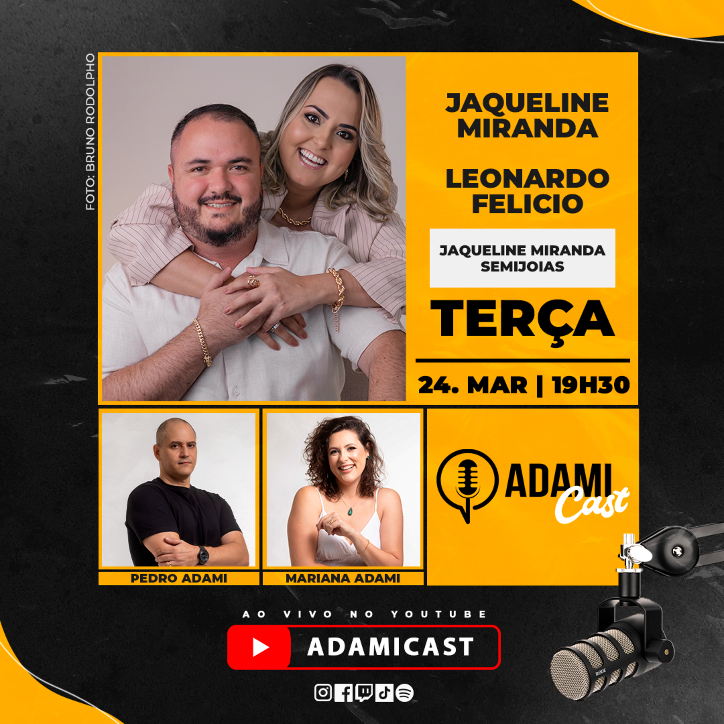 #456 - Jaqueline Miranda e Leonardo Felicio - Jaqueline Miranda Semijoias - AdamiCast episode artwork
