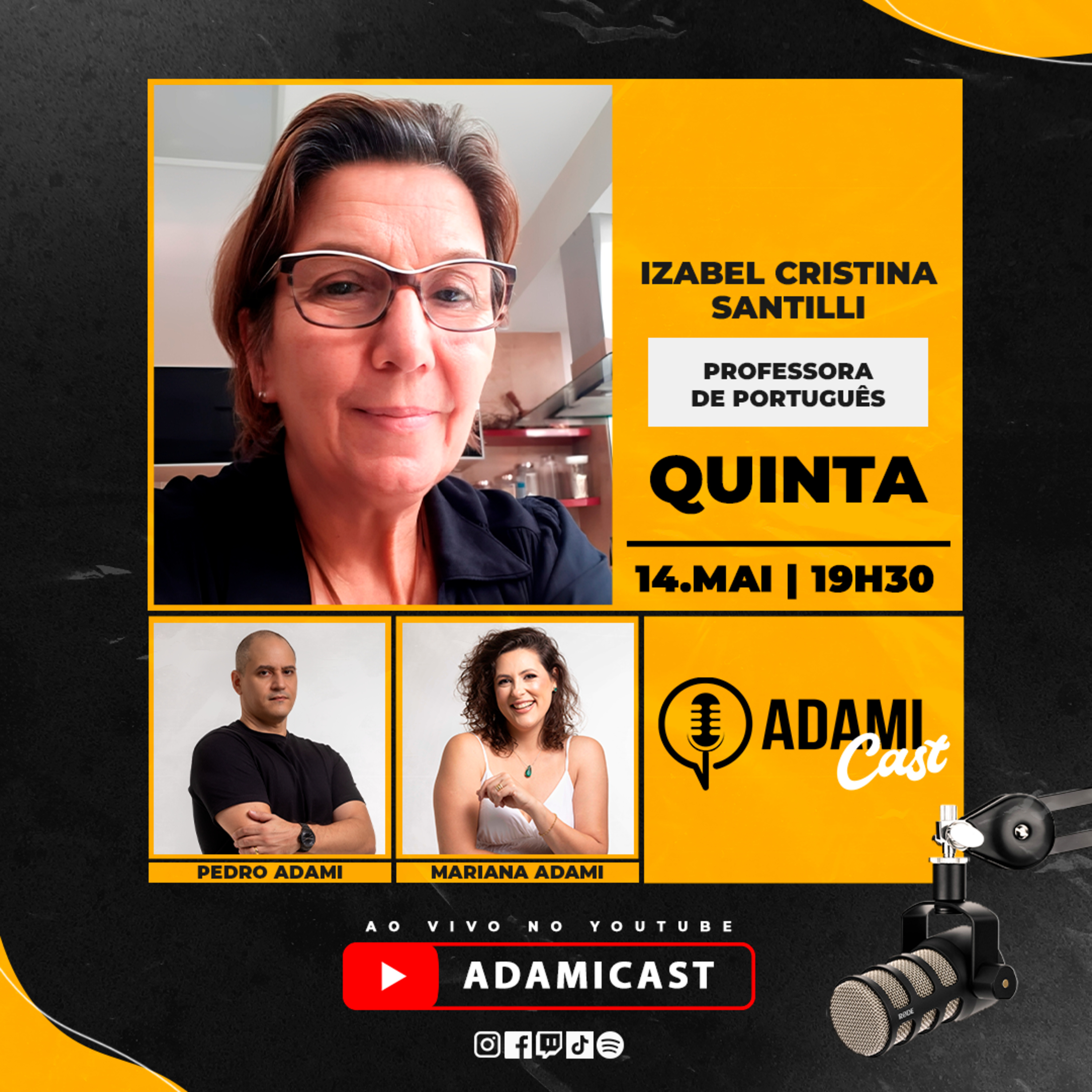 #468 - Izabel Cristina Santilli - Professora de Português - AdamiCast episode artwork