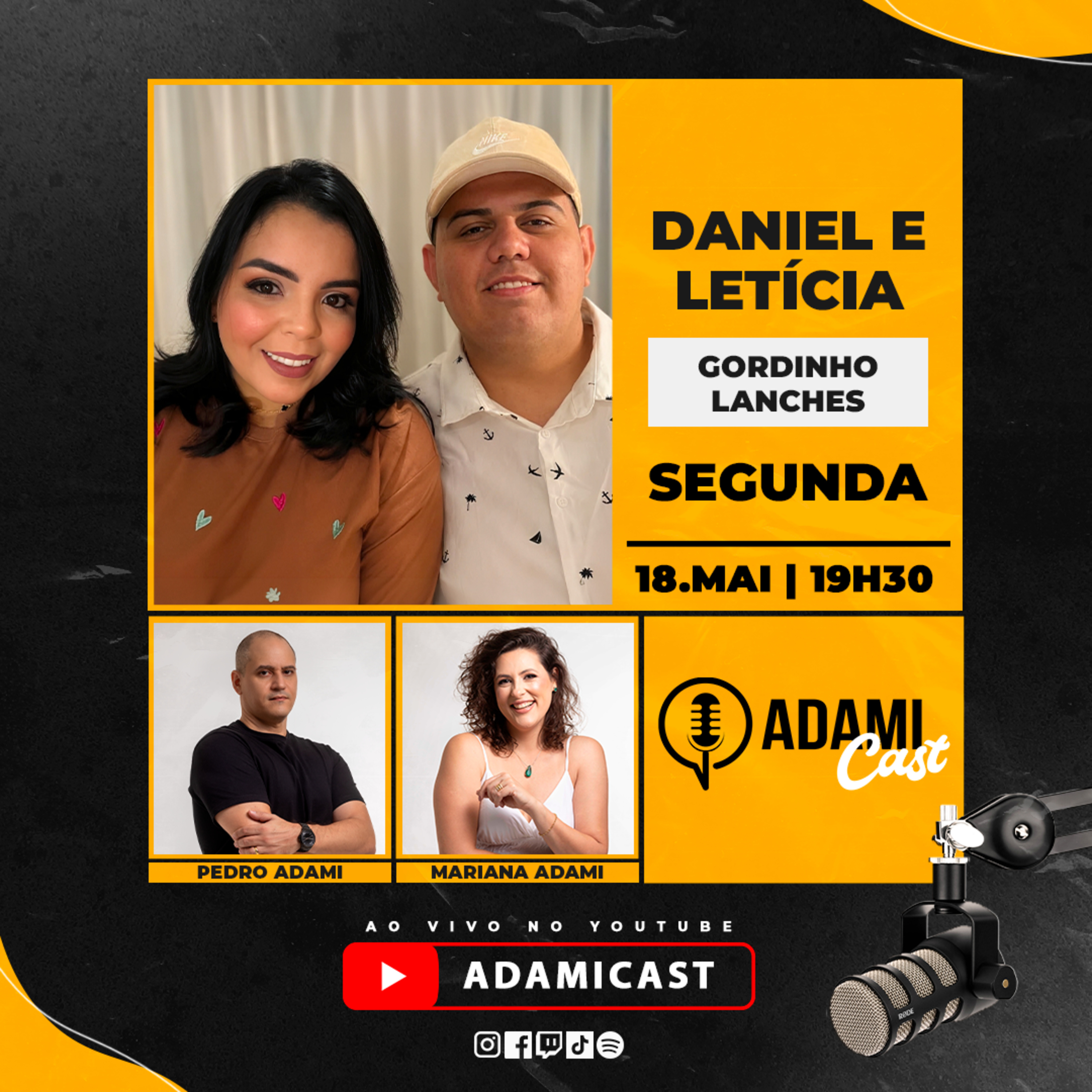 #469 - Daniel e Letícia - Gordinho Lanches - AdamiCast episode artwork