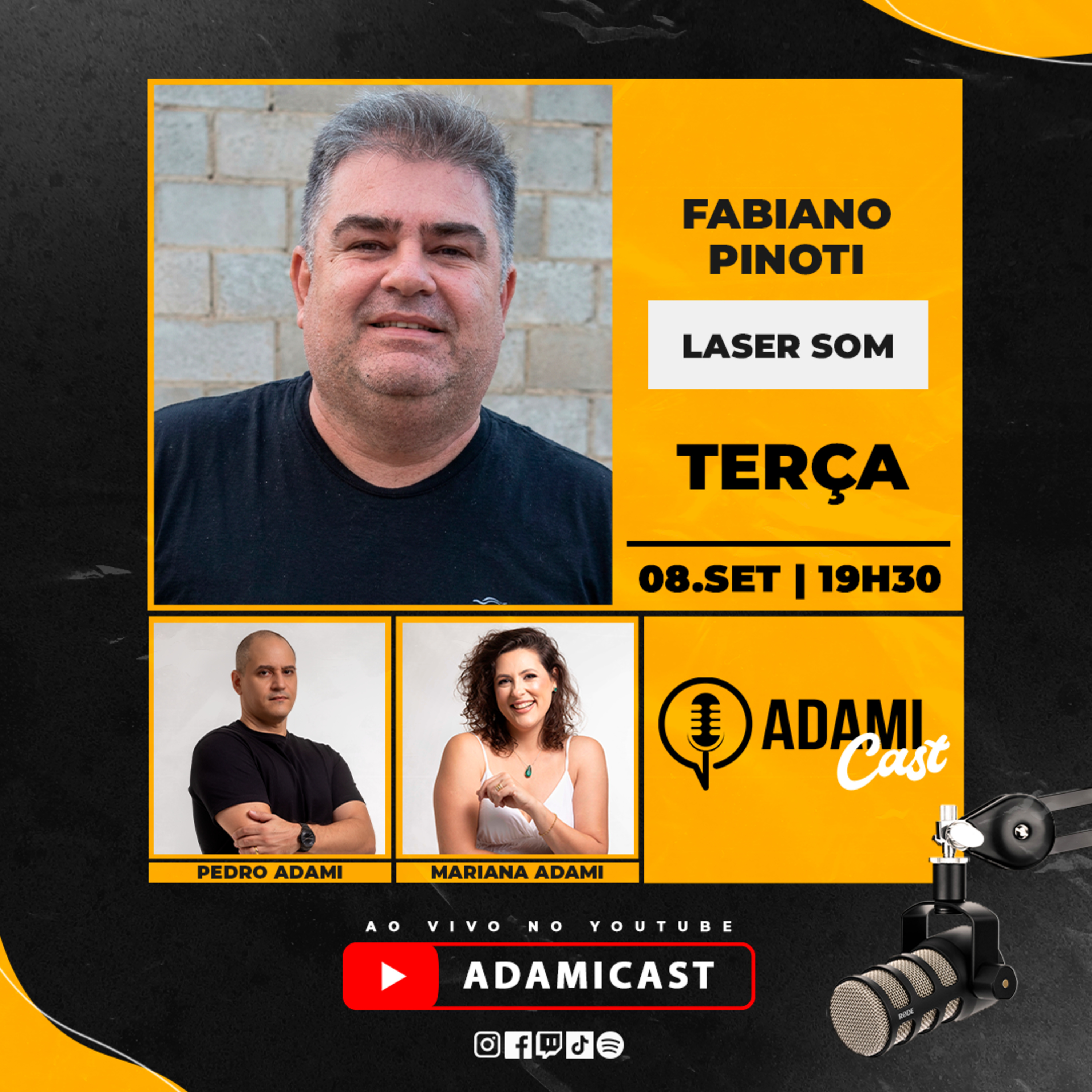 #487 - Fabiano Pinoti - Laser Som - AdamiCast episode artwork