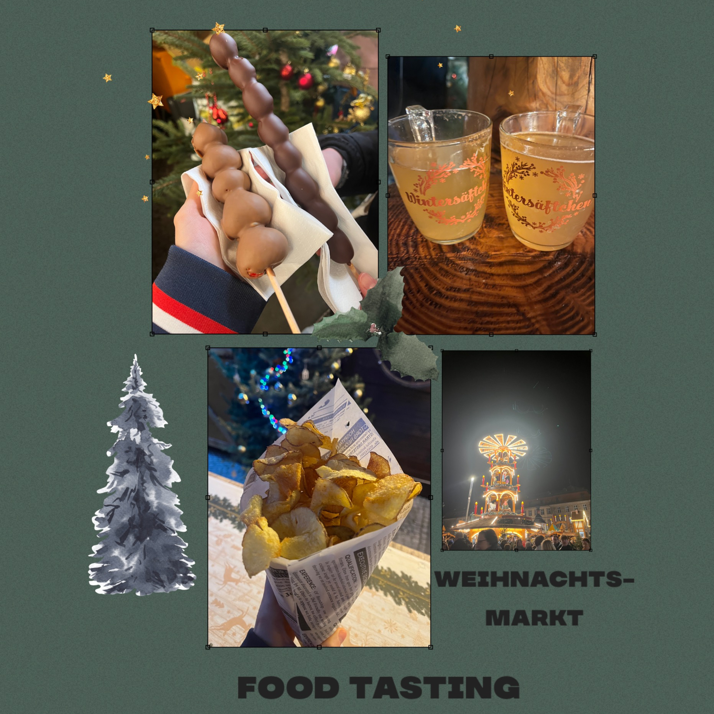 Food test on the christmasmarket | By Glücksmoment Podcast