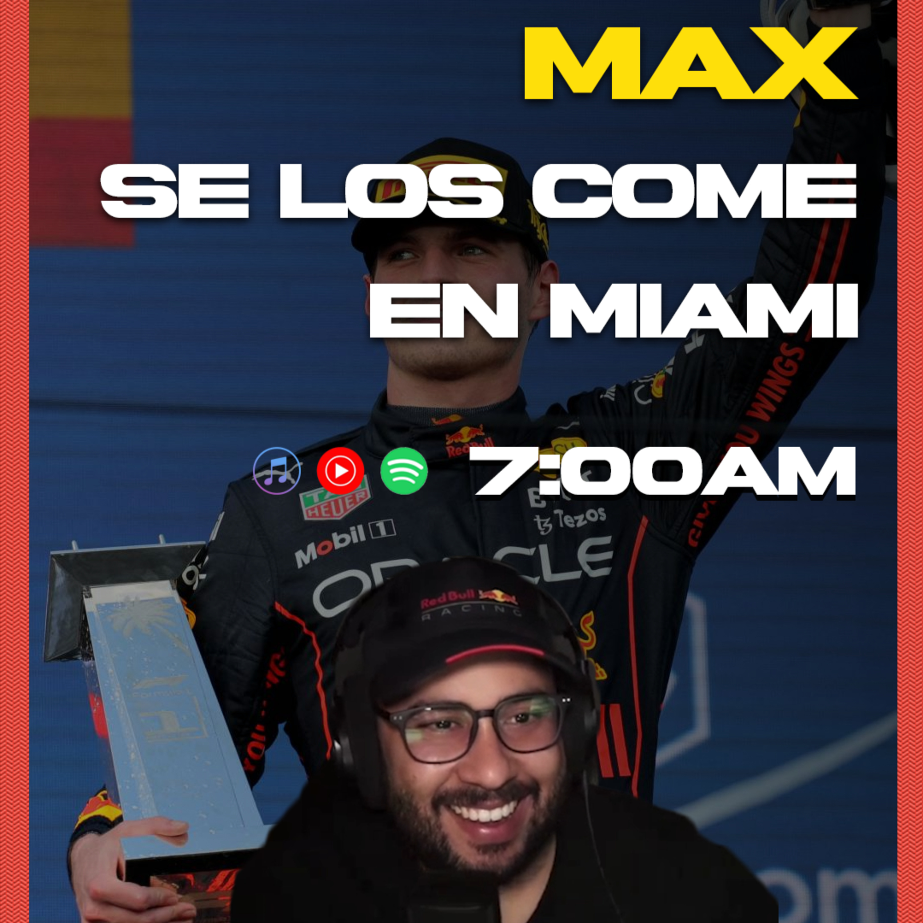 Max Verstappen se come la competencia en Miami | Primer Sector S3EP11 episode artwork