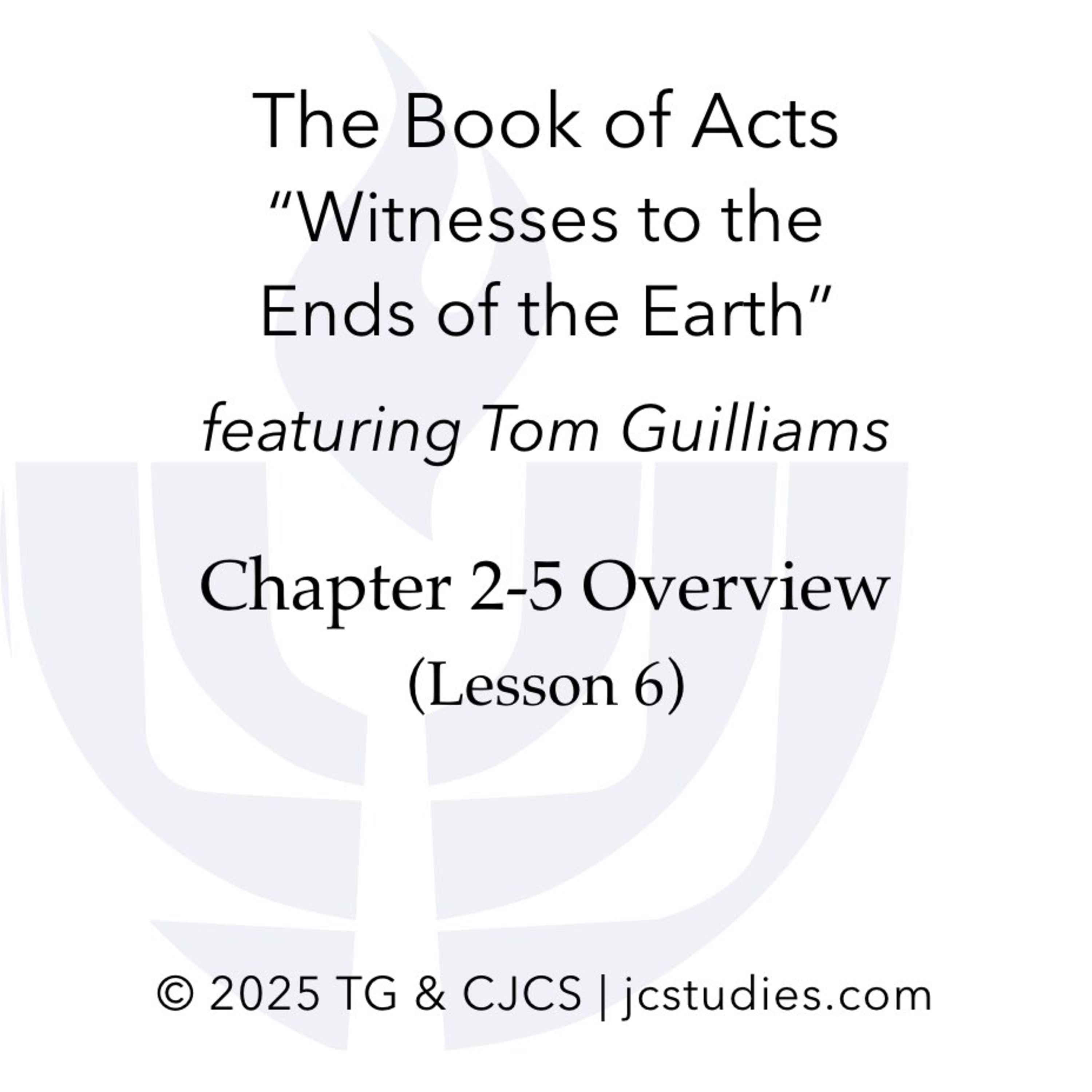 Lesson 6: Chapter 2-5 Overview episode artwork