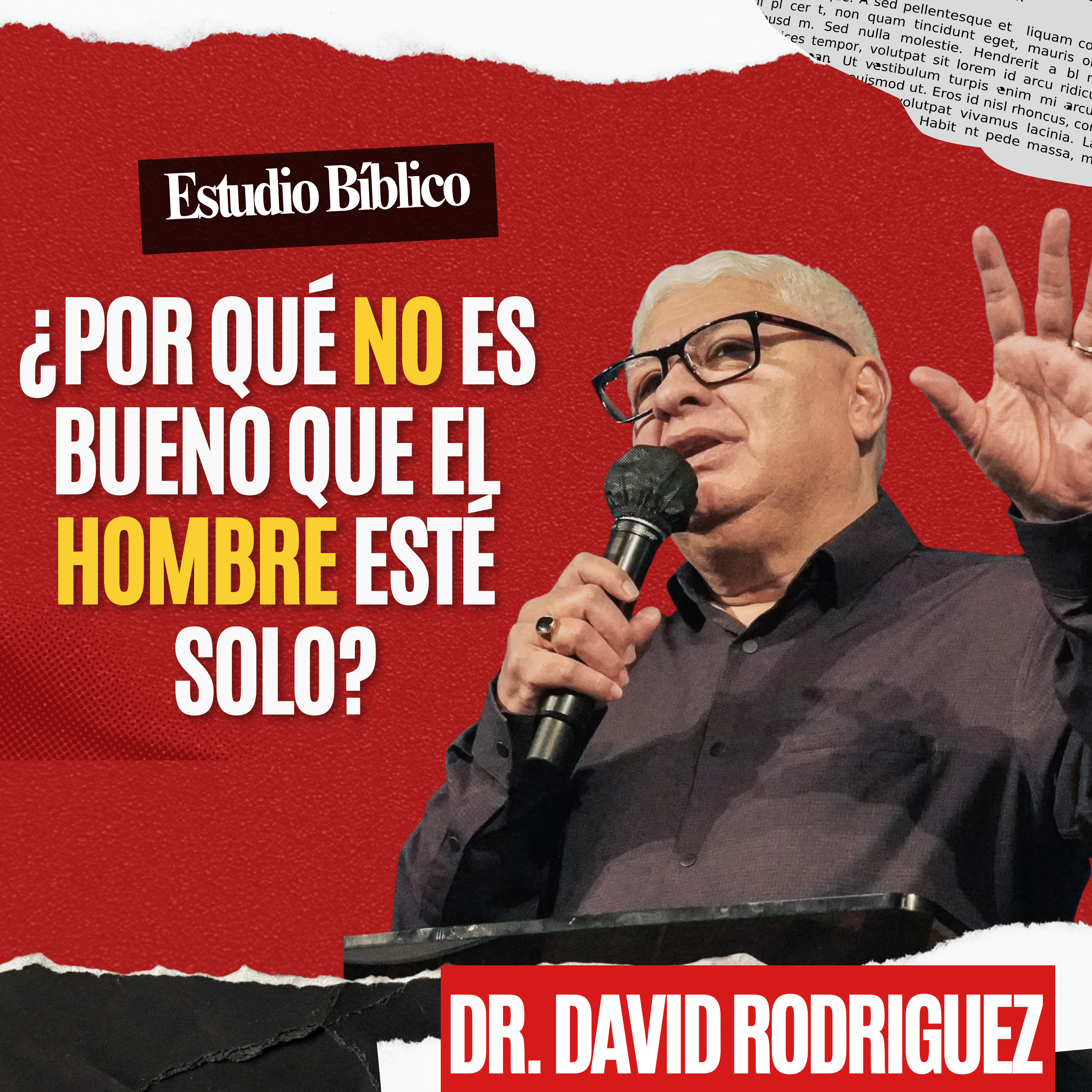 ¿Por qué no es bueno que el hombre esté solo?