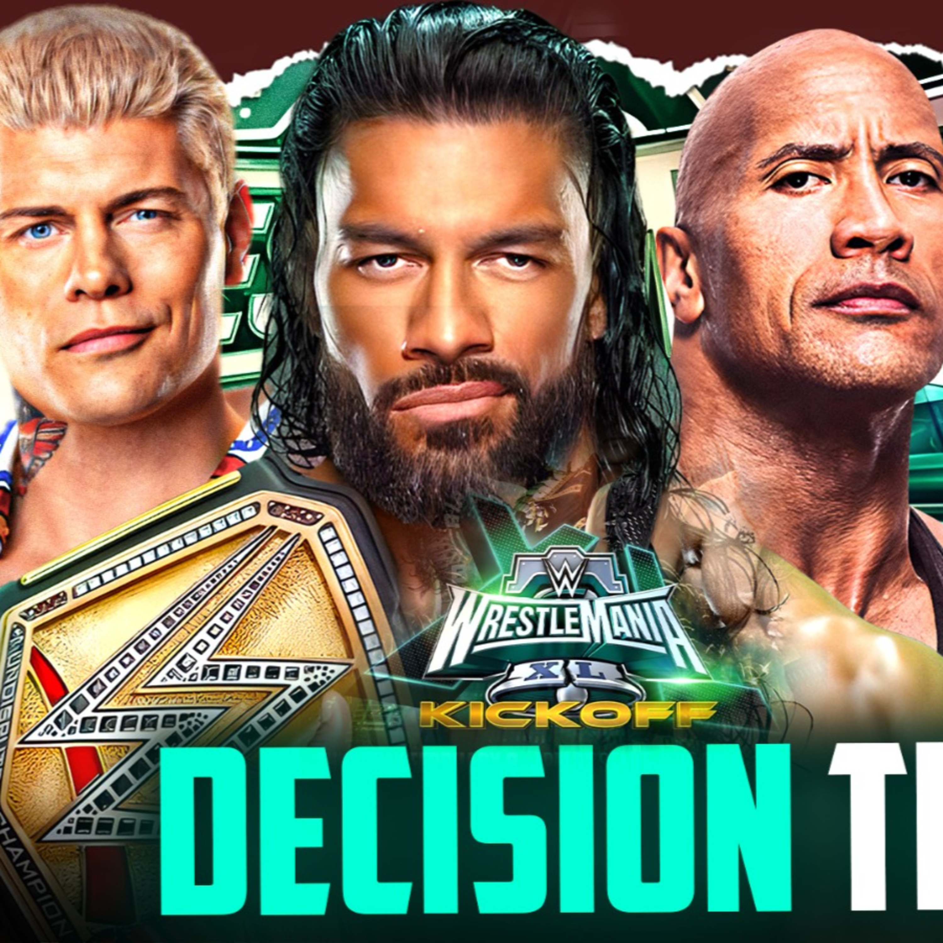 What is WWE WrestleMania 40's MAIN EVENT? Rock, Cody, & Roman | Rings & Rambles  episode artwork