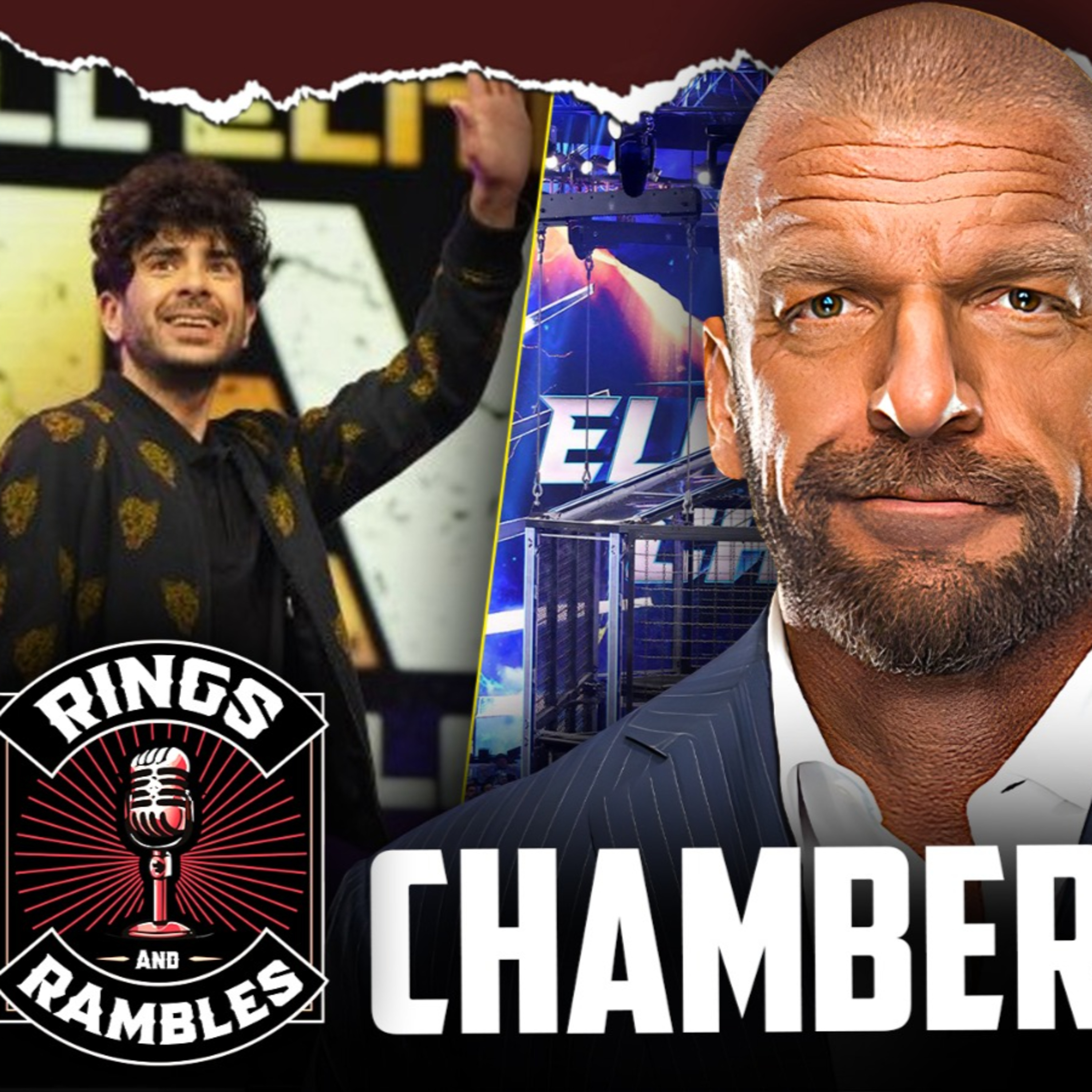 WWE Elimination Chamber Location, AEW TV Deal | Rings & Rambles episode artwork