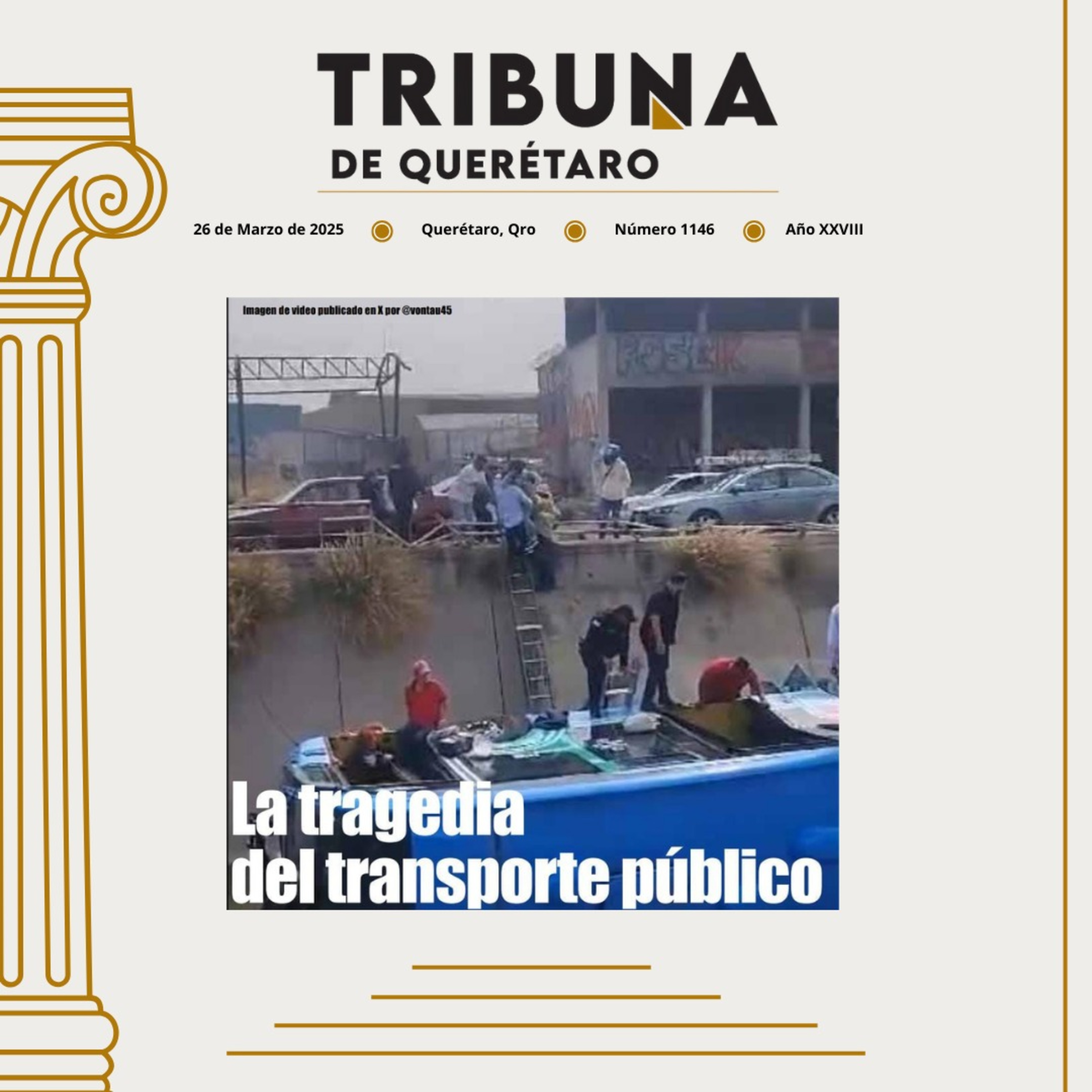 Portada de Tribuna de Querétaro
