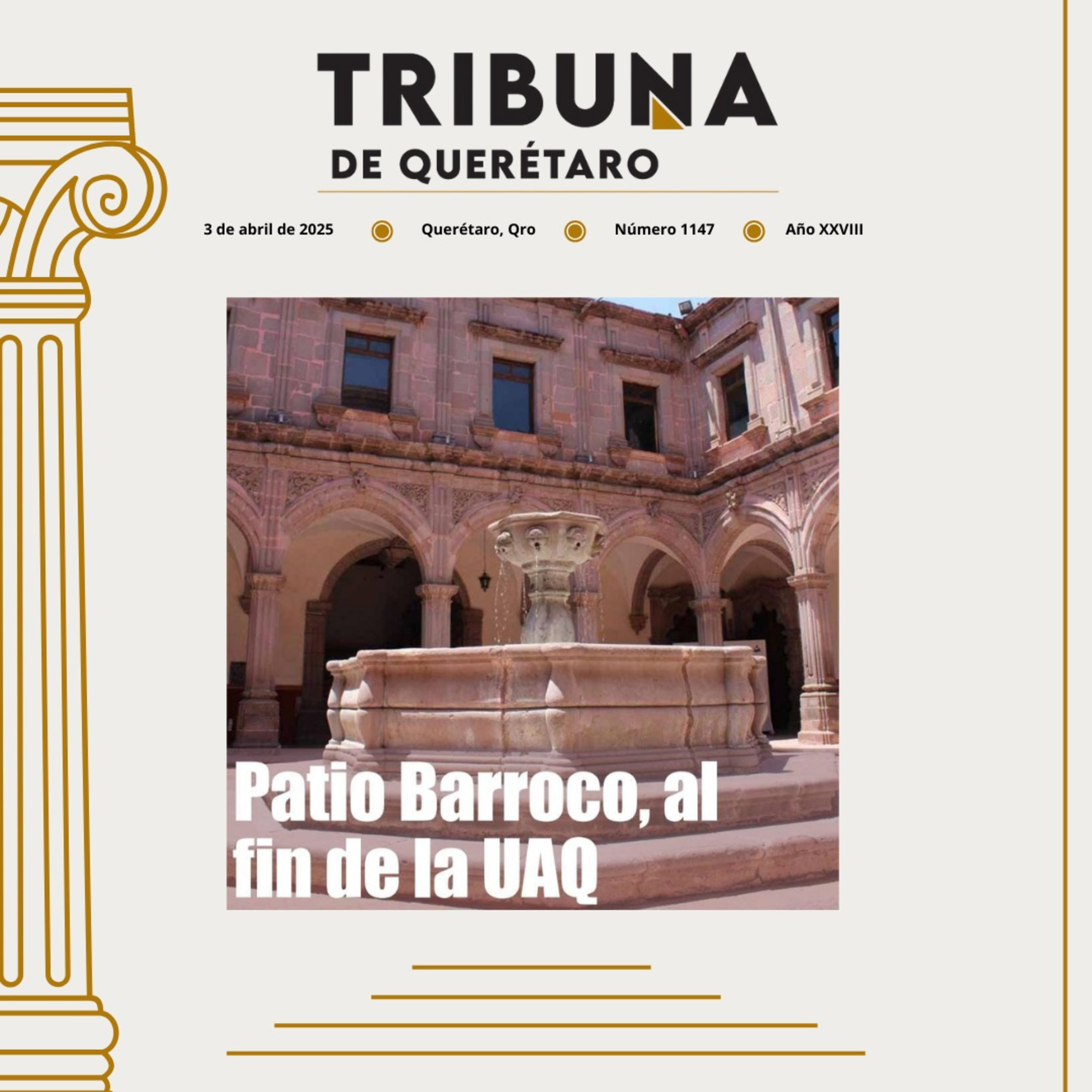 Portada de Tribuna de Querétaro