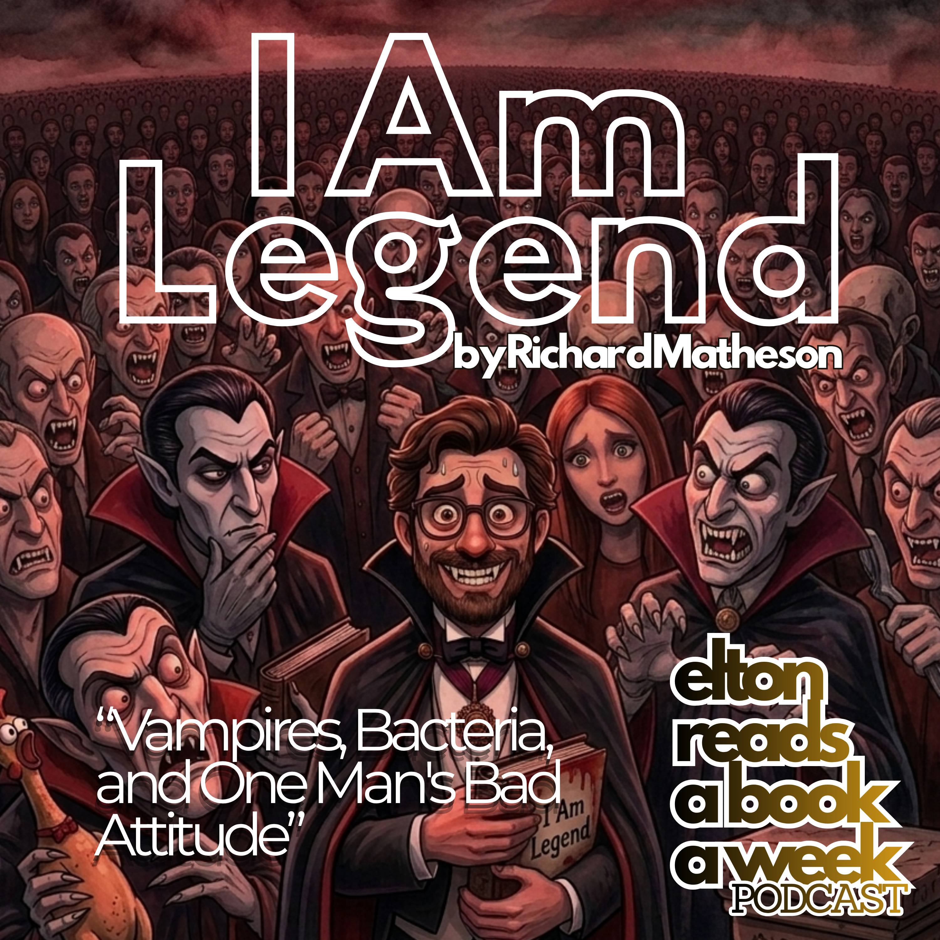 I Am Legend by Richard Matheson "Vampires, Bacteria, and One Man's Bad Attitude" episode artwork