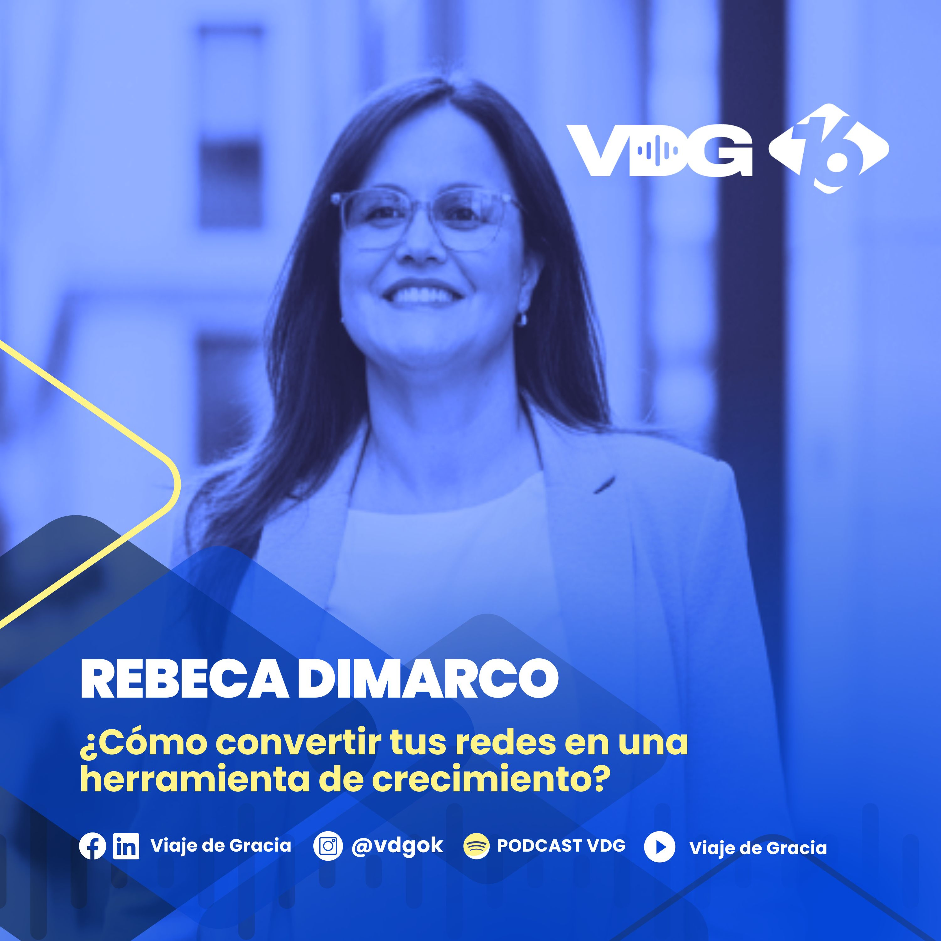 #643🎙️ REBECA DIMARCO 📱 ¿Cómo convertir tus redes en una herramienta de crecimiento? episode artwork