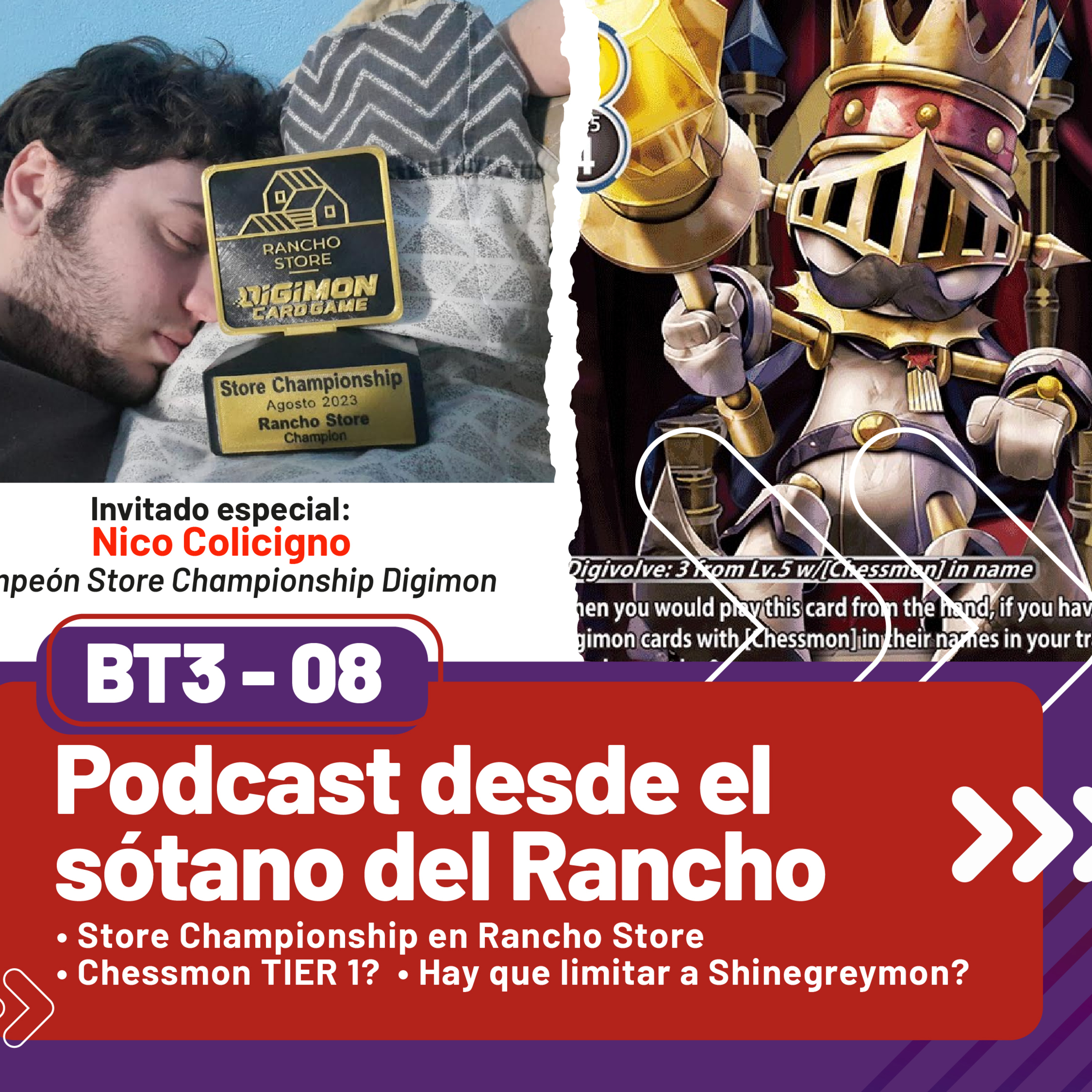Pokevice Podcast BT3-08 _ Podcast desde el sótano del rancho | Podcast Digimon TCG invitado Nico episode artwork