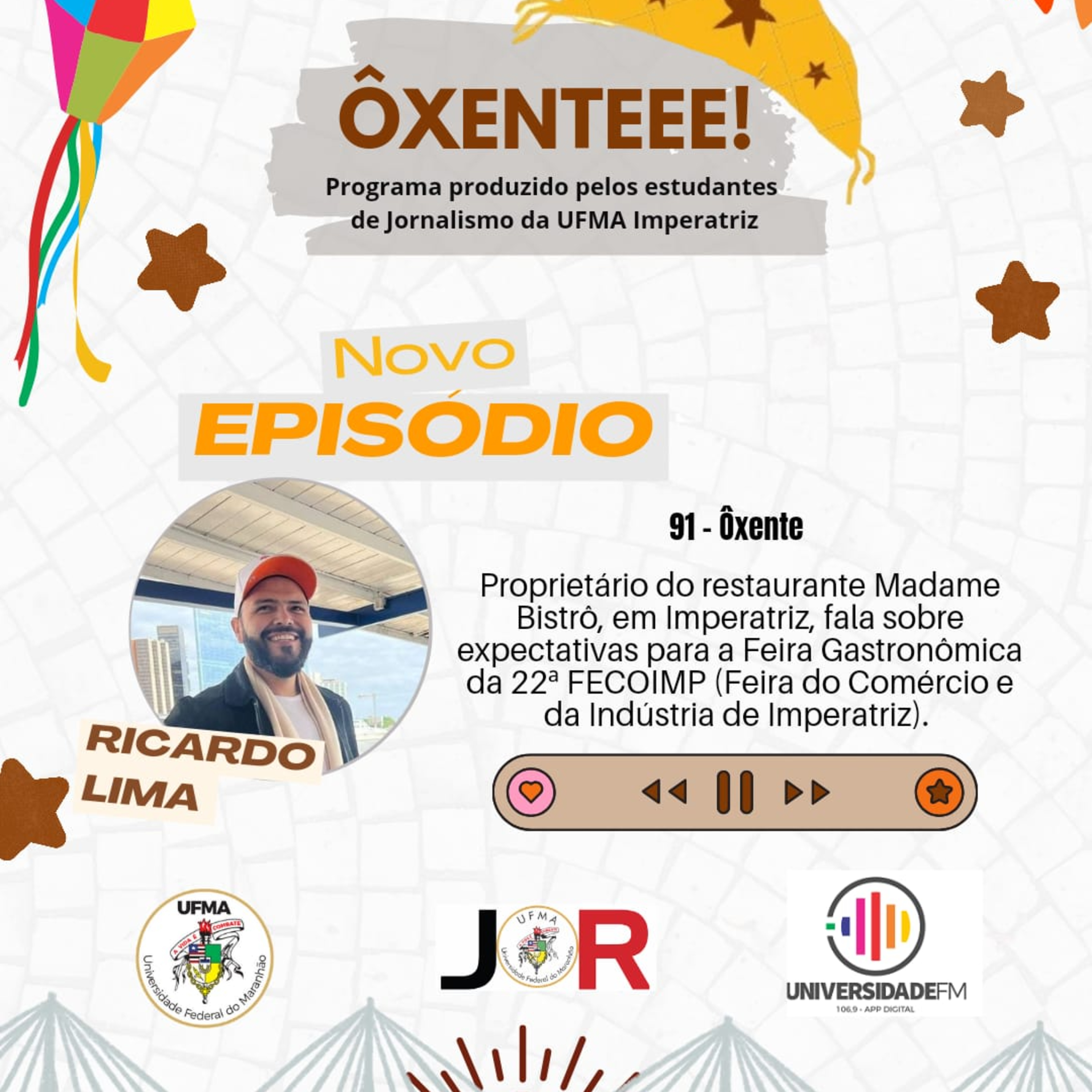 Ôxenteee (Episódio 91) – Setembro tem Festival de Gastronomia na Fecoimp 2024: boteco Madame Bistrô, vencedor em 2021, vai concorrer  episode artwork