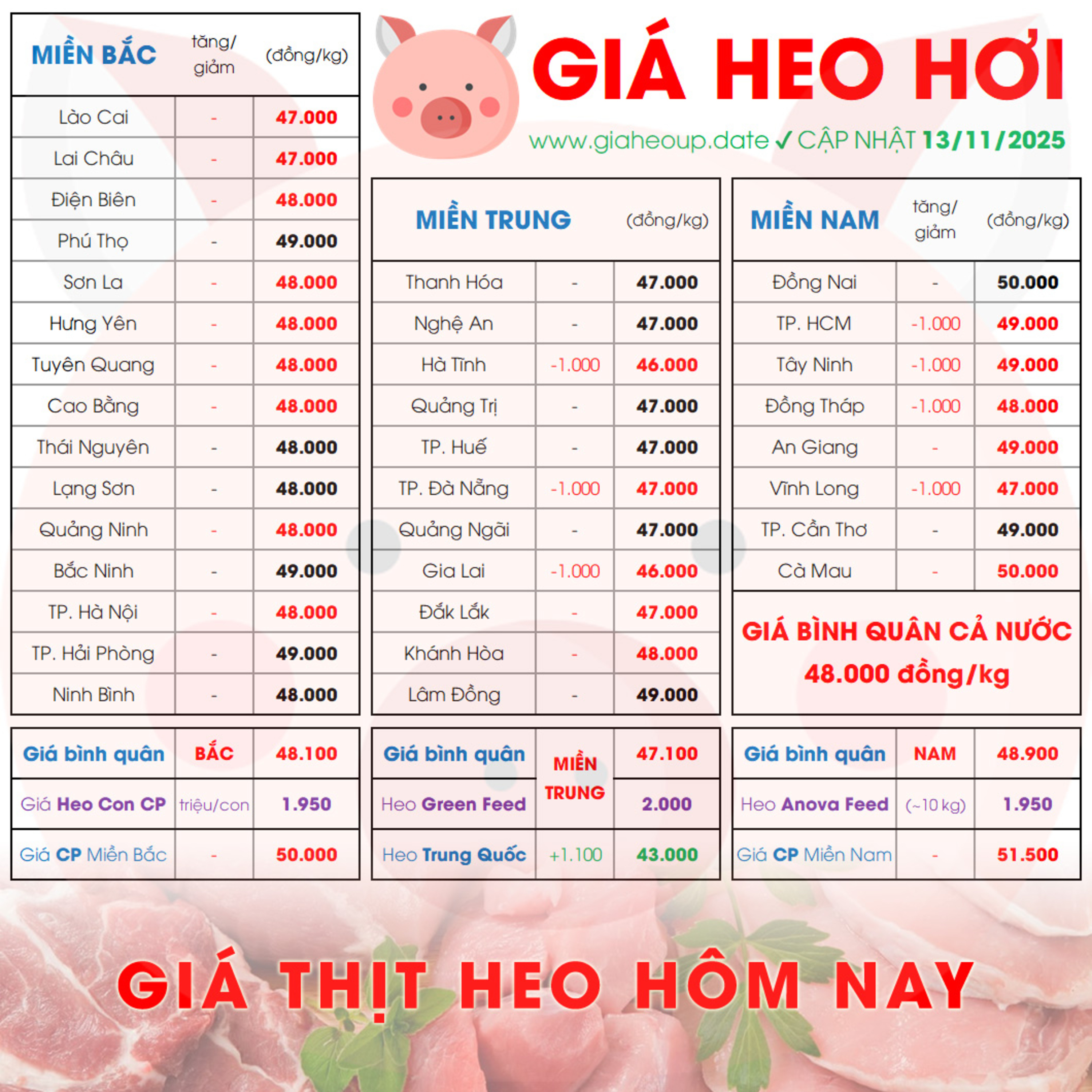 GIÁ HEO HƠI 13/11/2025 ✅ GIÁ THỊT LỢN HÔM NAY & TIN TỨC CHĂN NUÔI #GIAHEOHOI #ASF #DICHTAHEOCHAUPHI episode artwork