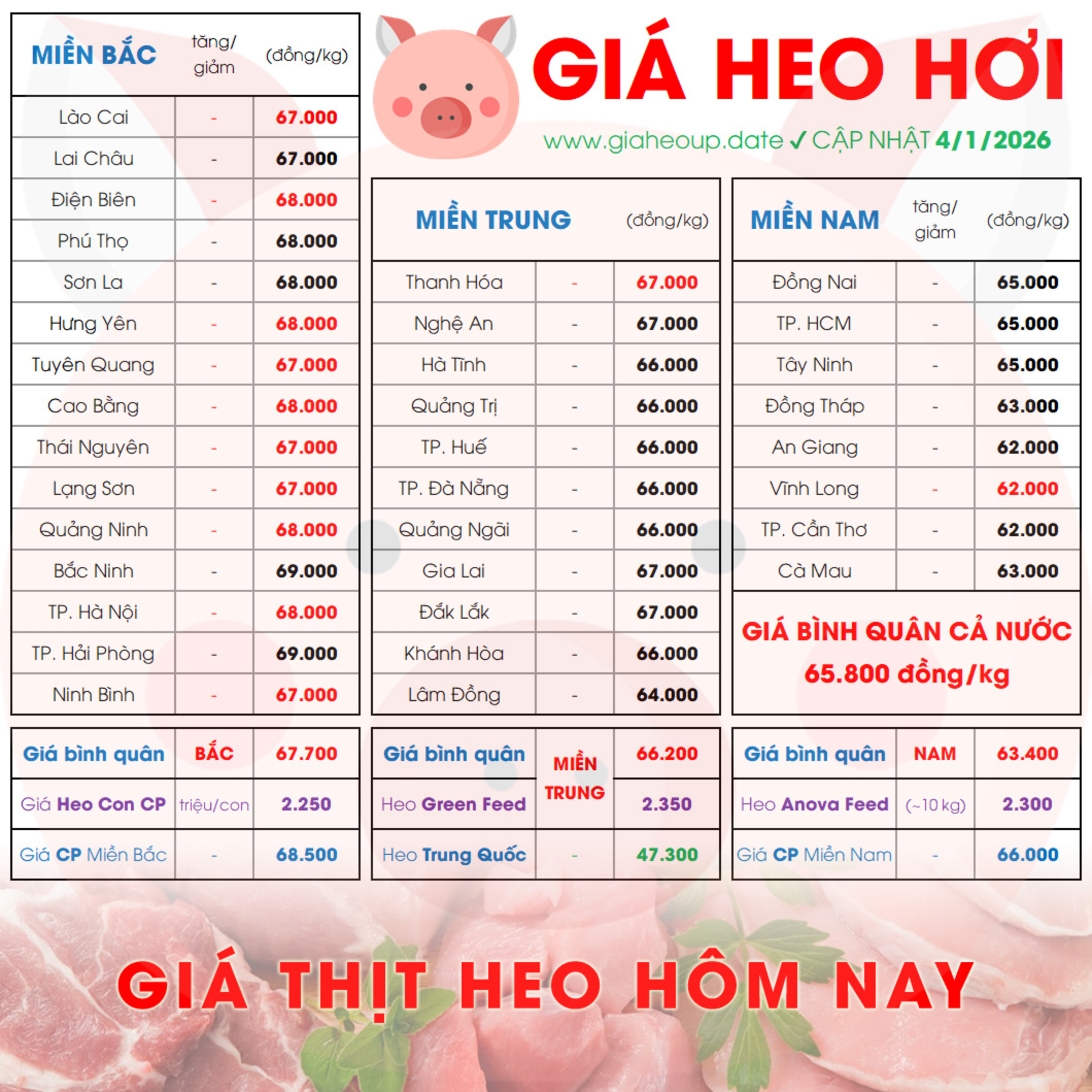GIÁ LỢN HƠI 4/1/2026 ✅ GIÁ THỊT HEO HÔM NAY & TIN TỨC CHĂN NUÔI #GIAHEOHOI #GIATHITHEO #TET2026 episode artwork