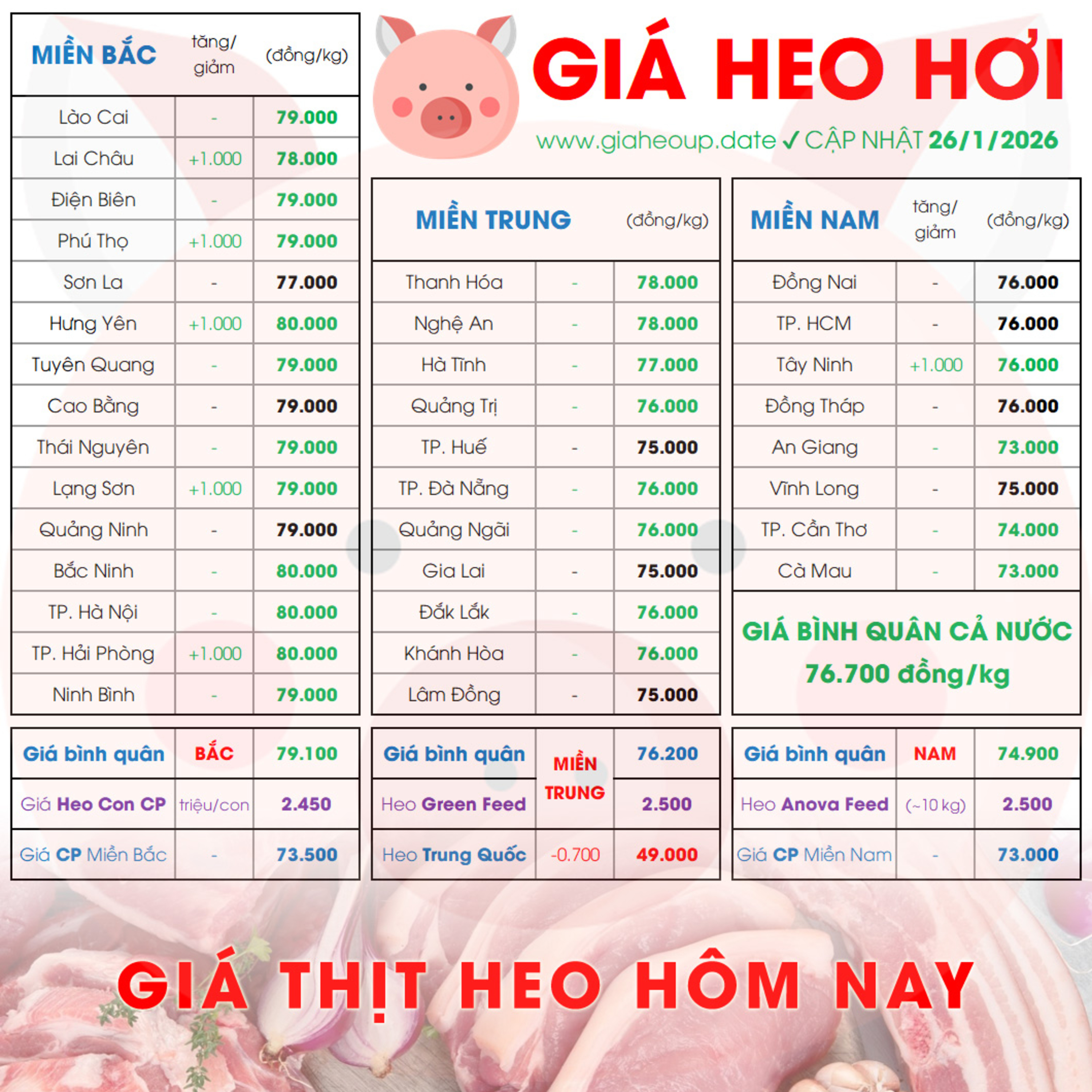 GIÁ LỢN HƠI 26/1/2026 ✅ GIÁ THỊT HEO HÔM NAY & TIN TỨC CHĂN NUÔI #GIAHEOHOI #GIATHITHEO #TET2026 episode artwork