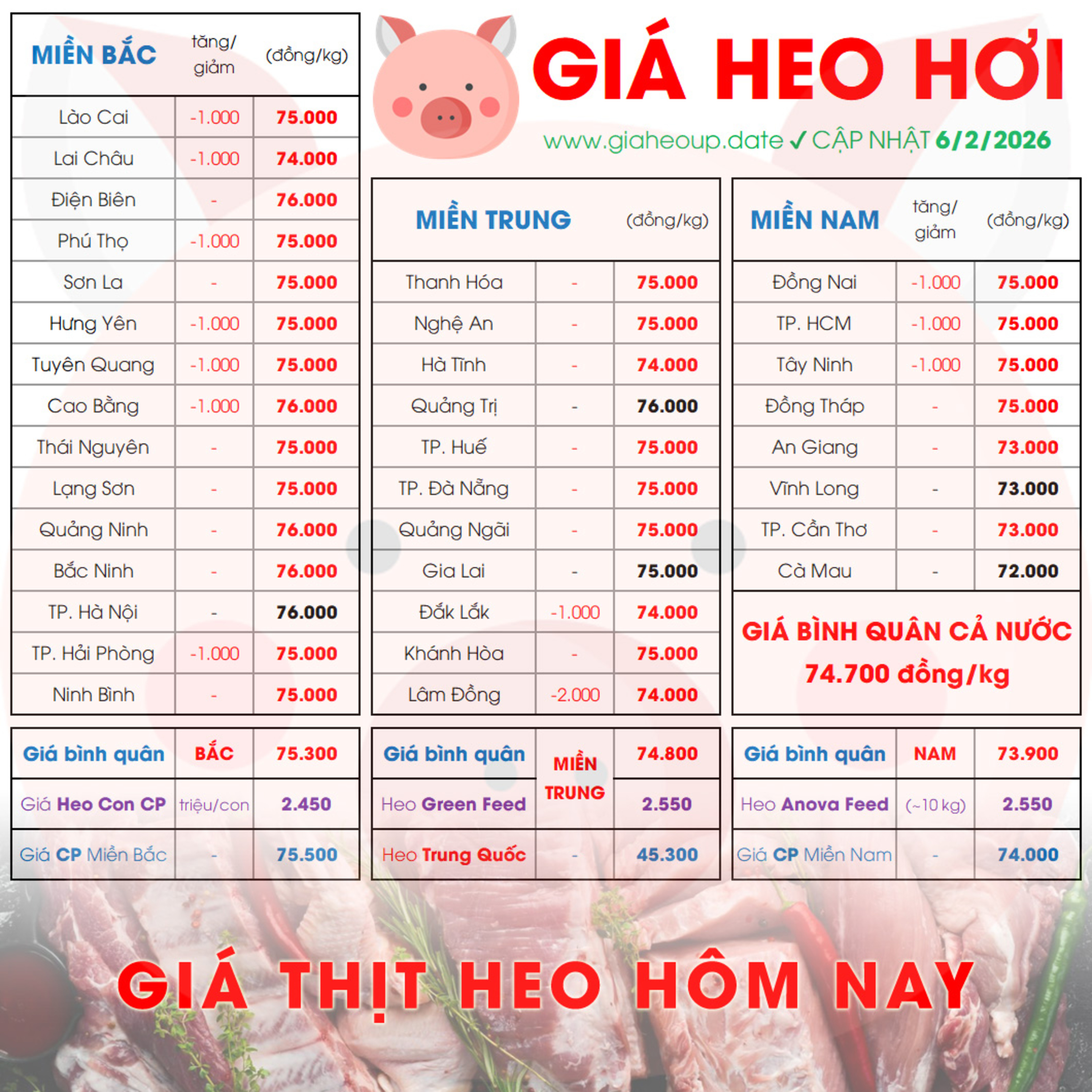 GIÁ HEO HƠI 6/2/2026 ✅ GIÁ THỊT LỢN & TIN TỨC CHĂN NUÔI #GIAHEOHOI #GIATHITHEO #GIAHEOUPDATE episode artwork