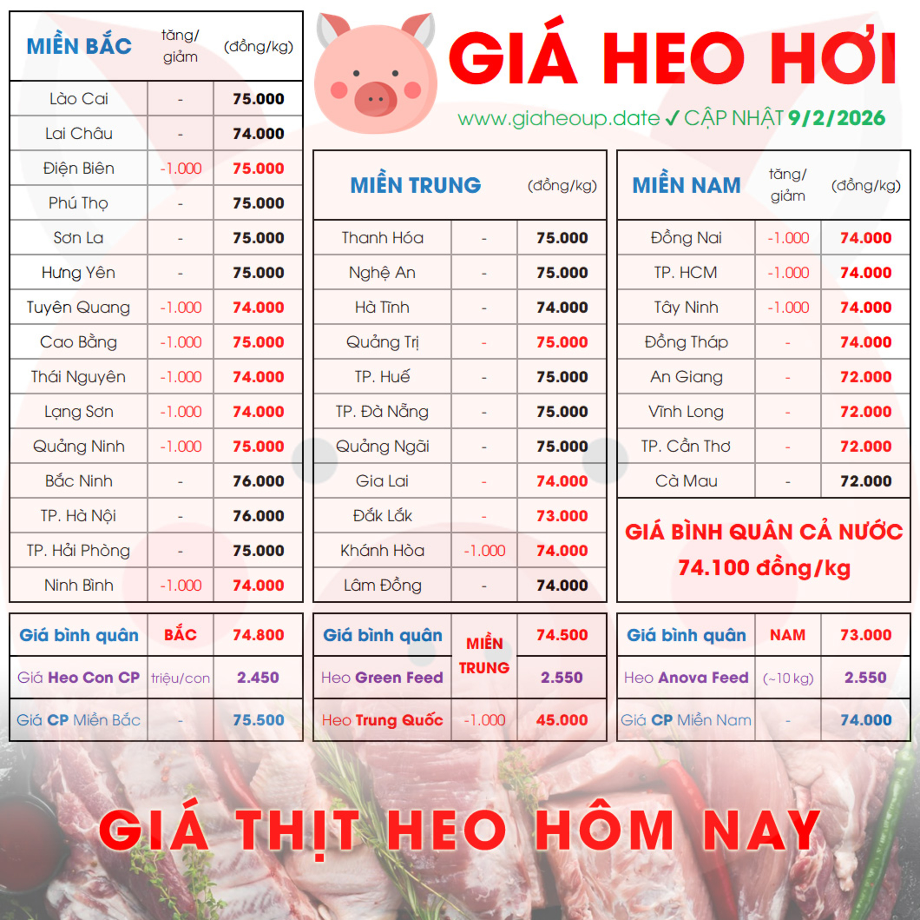 GIÁ LỢN HƠI 9/2/2026 ✅ GIÁ THỊT HEO HÔM NAY & TIN TỨC CHĂN NUÔI #GIAHEOHOI #GIATHITHEO #TET2026 episode artwork