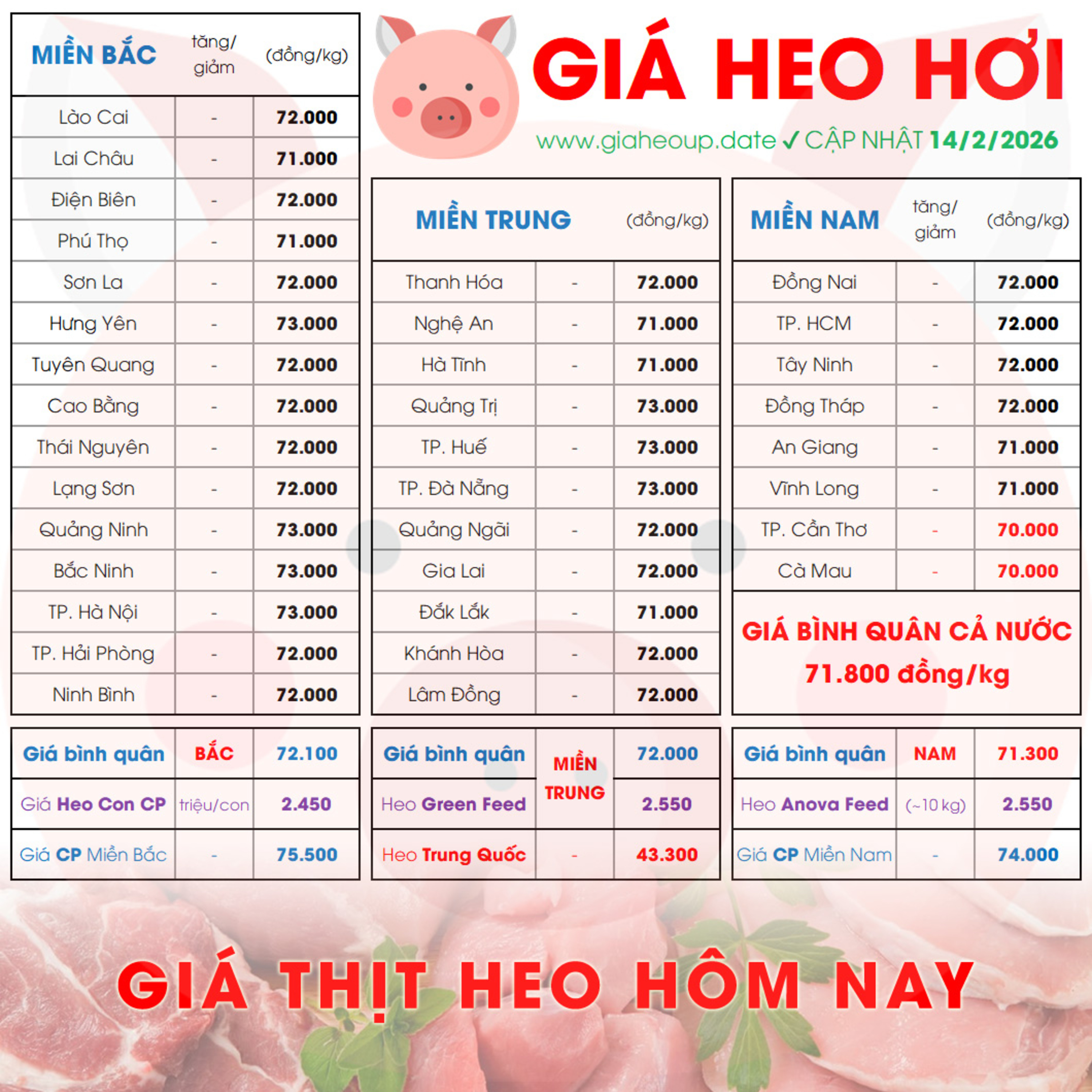 GIÁ HEO HƠI 14/2/2026 ✅ GIÁ THỊT LỢN & TIN TỨC CHĂN NUÔI #GIAHEOHOI #GIATHITHEO #GIAHEOUPDATE episode artwork