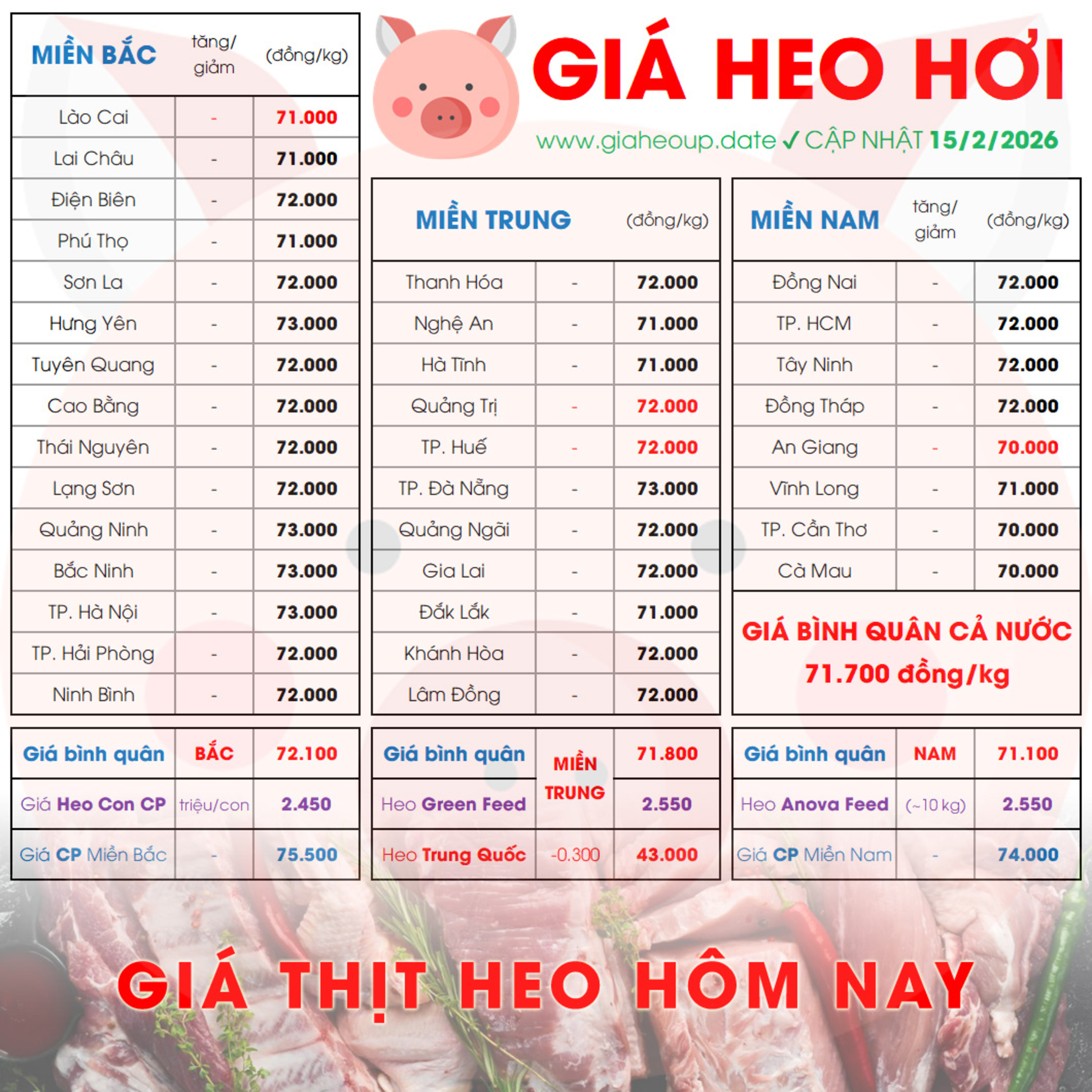 GIÁ LỢN HƠI 15/2/2026 ✅ GIÁ THỊT HEO HÔM NAY & TIN TỨC CHĂN NUÔI #GIAHEOHOI #GIATHITHEO #TET2026 episode artwork
