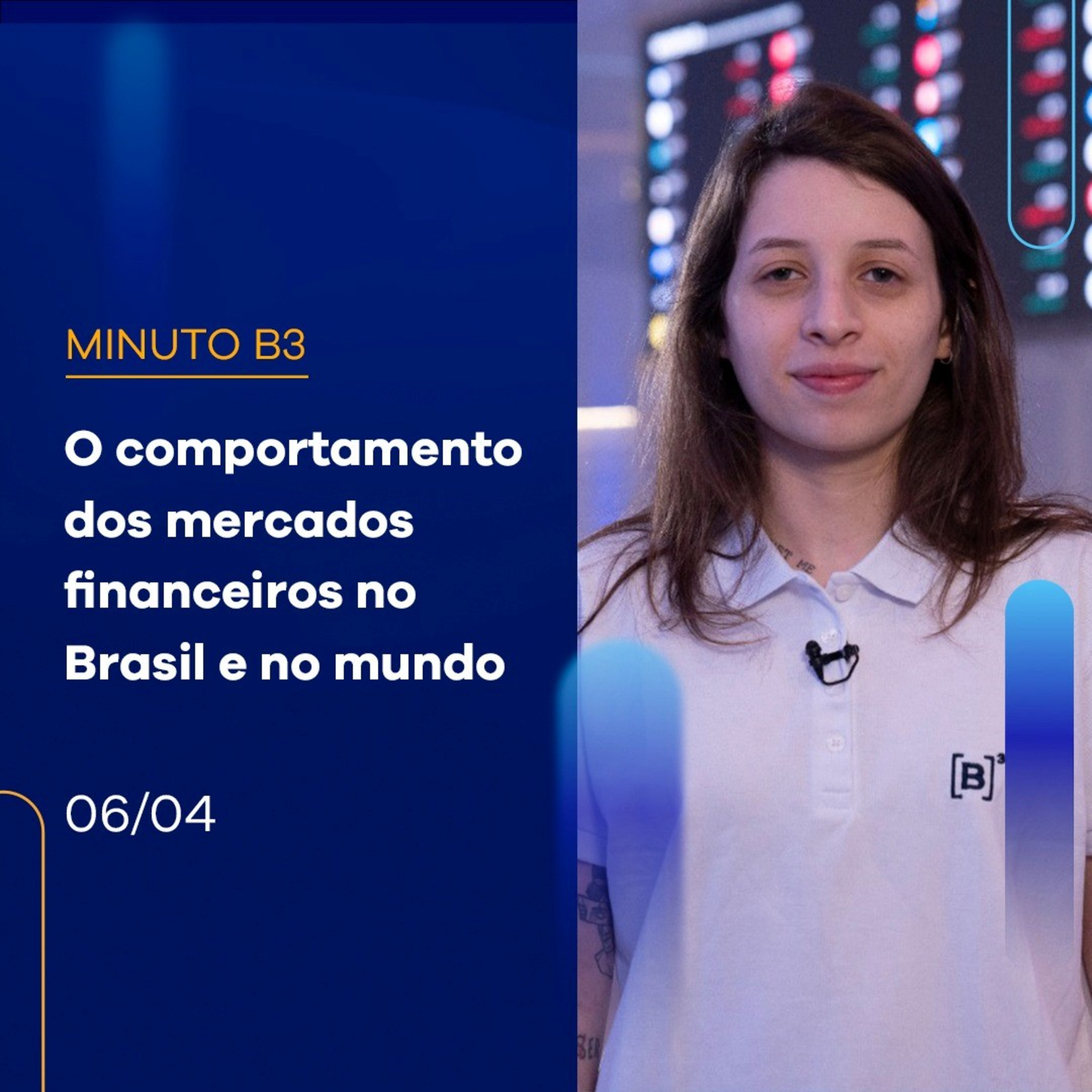 Ibovespa fechou a dia em baixa de 0,15% e a semana com baixa de -1,04% | Minuto B3 – 06/04/2023 episode artwork