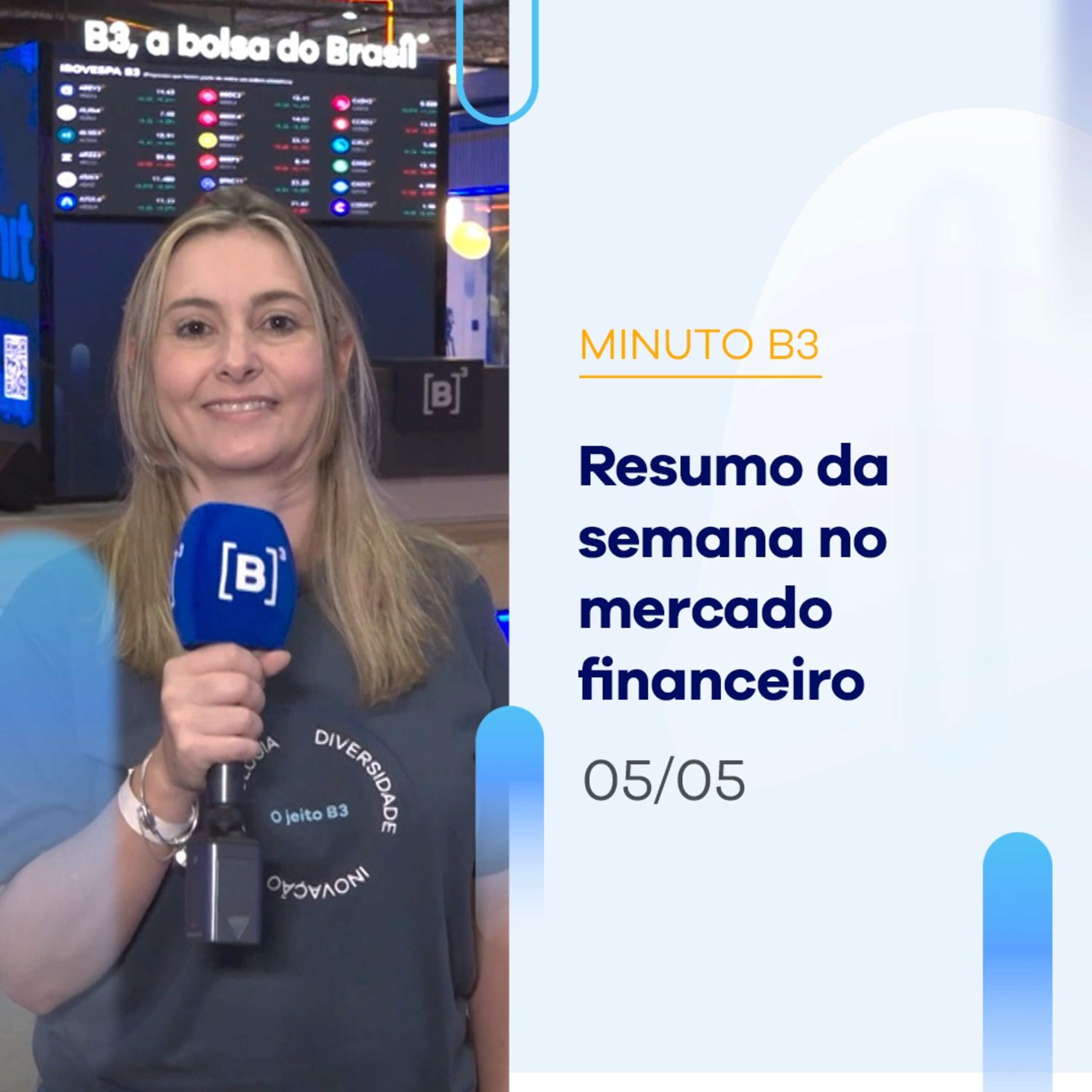 Resumo da Semana: Ibovespa fecha dia com alta de 2,91% e a semana com alta | Minuto B3 05/05/2023 episode artwork