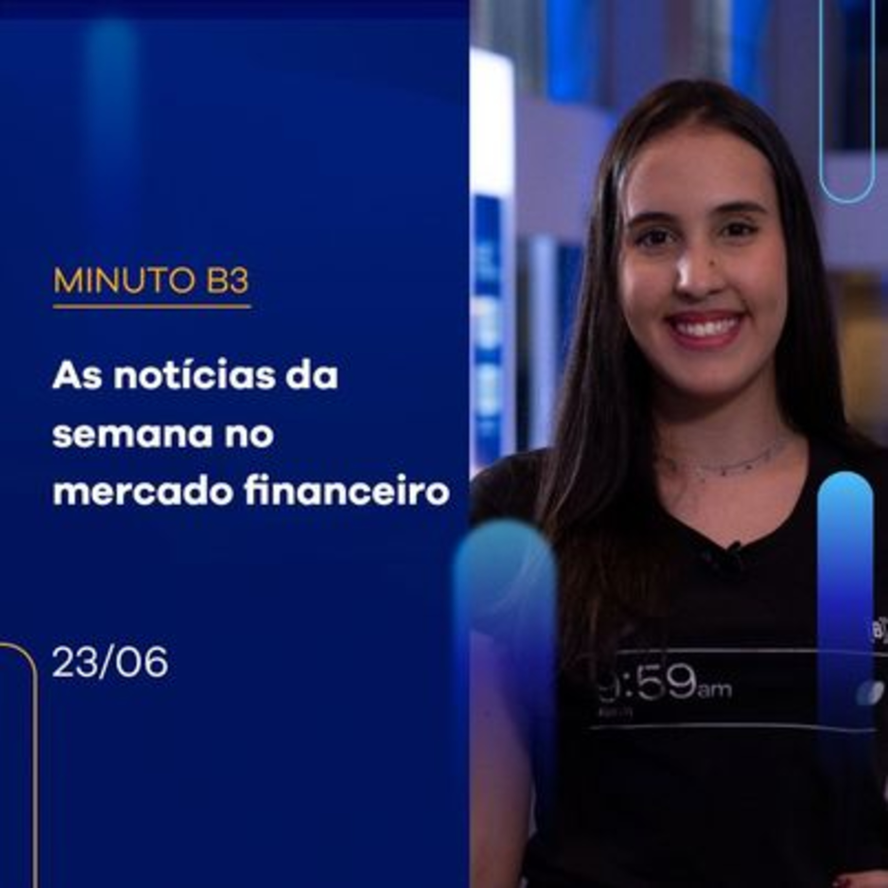  Resumo da Semana: Ibovespa fecha dia com alta de 0,04% e a semana com alta | Minuto B3 - 23/06/2023 episode artwork