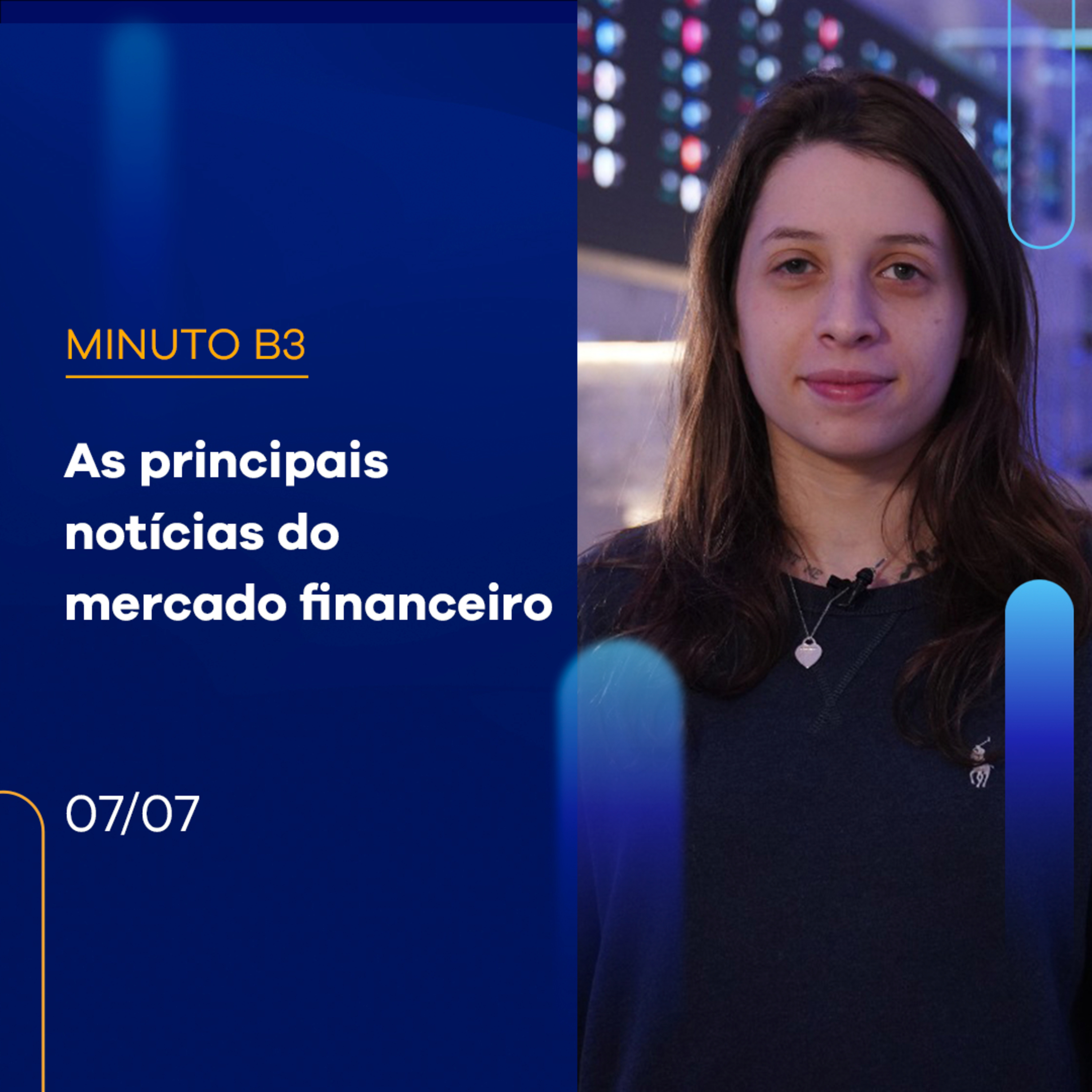 Resumo da Semana: Ibovespa fecha dia com alta de 1,25% e a semana com alta | Minuto B3 - 07/07/2023 episode artwork