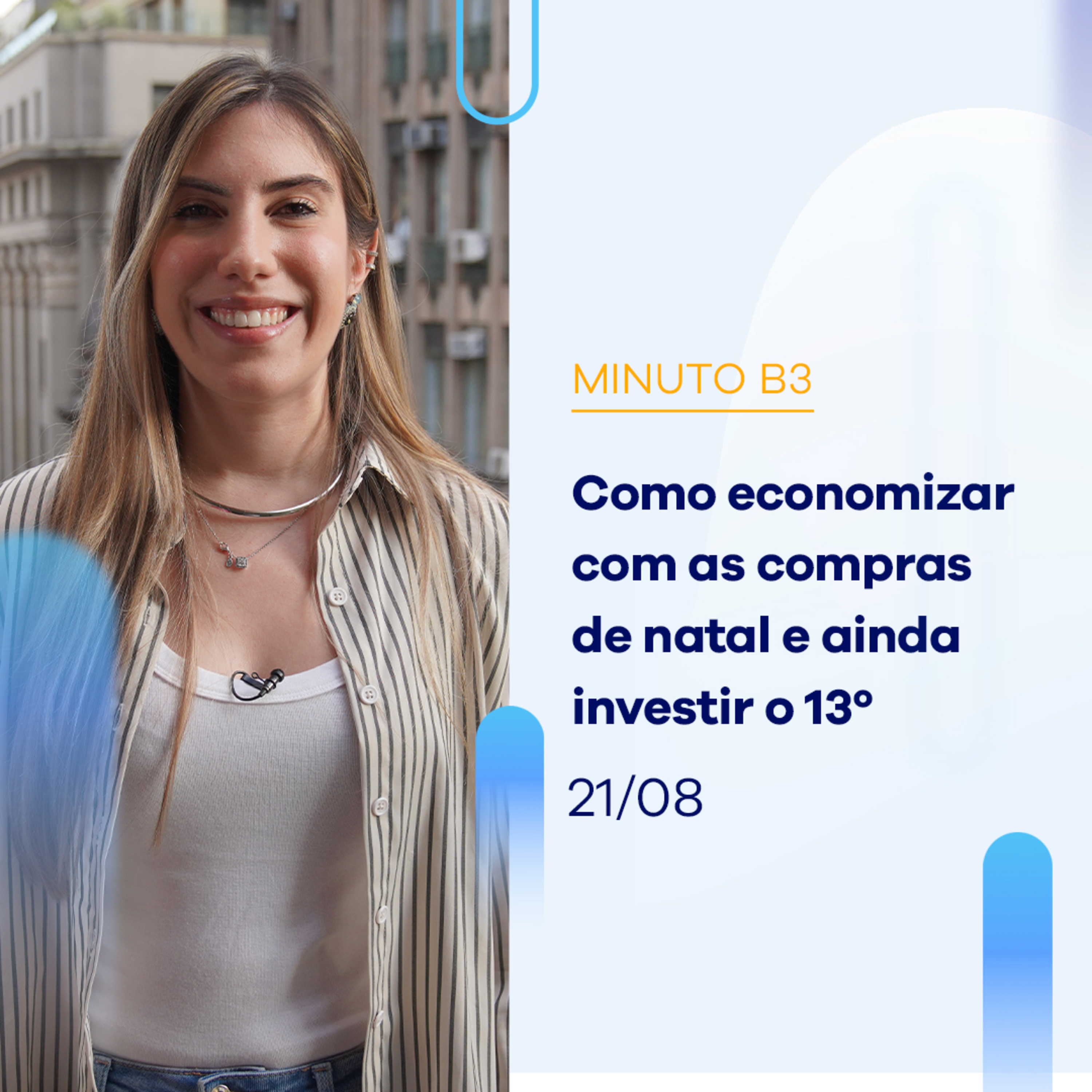 Como economizar com as compras de Natal e ainda investir o 13º | Minuto B3 – 21/08/2023 episode artwork